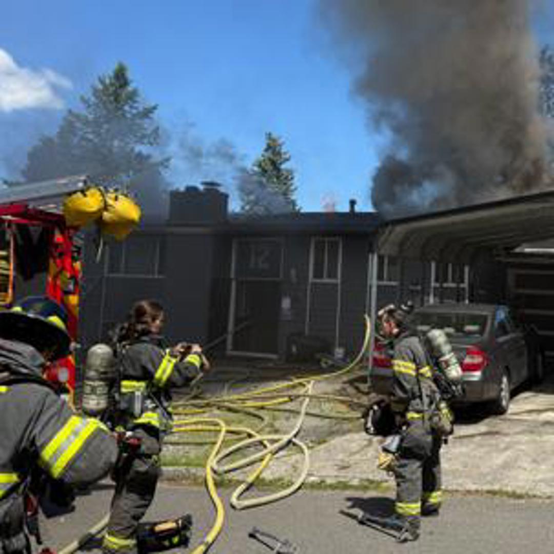One dog killed, three people evaluated after Kent house fire | king5.com