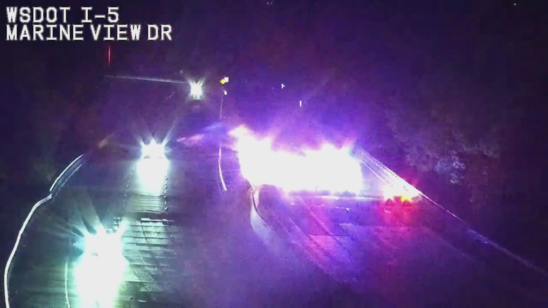 Pursuit ends with PIT maneuver on I-5 in Everett | king5.com
