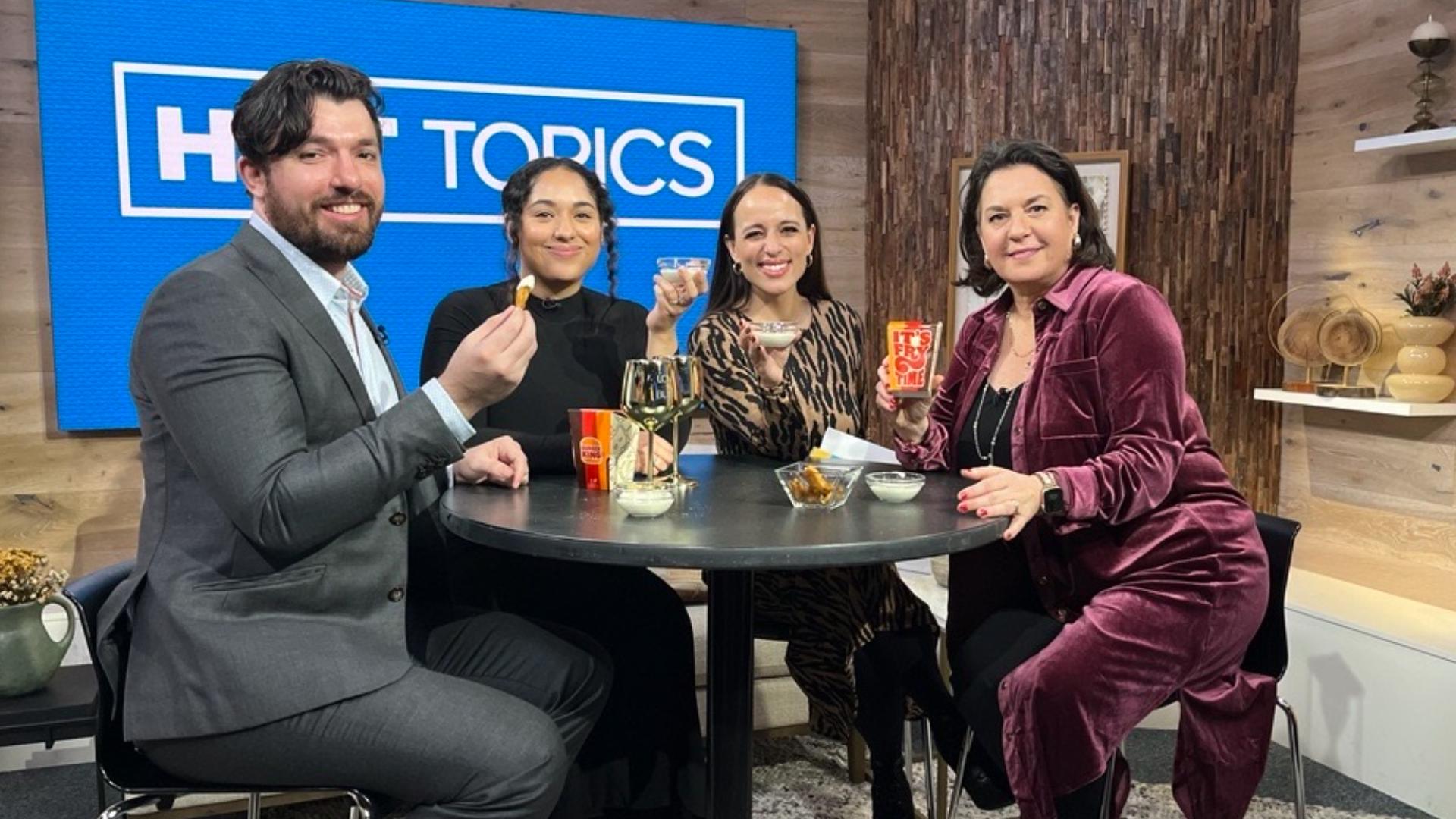 Zack and Bliss Goytowski from Netflix's "Love is Blind," join Kelly and producer Suzie to talk reality tv, podcasts and Dwanye "The Rock" Johnson. #newdaynw