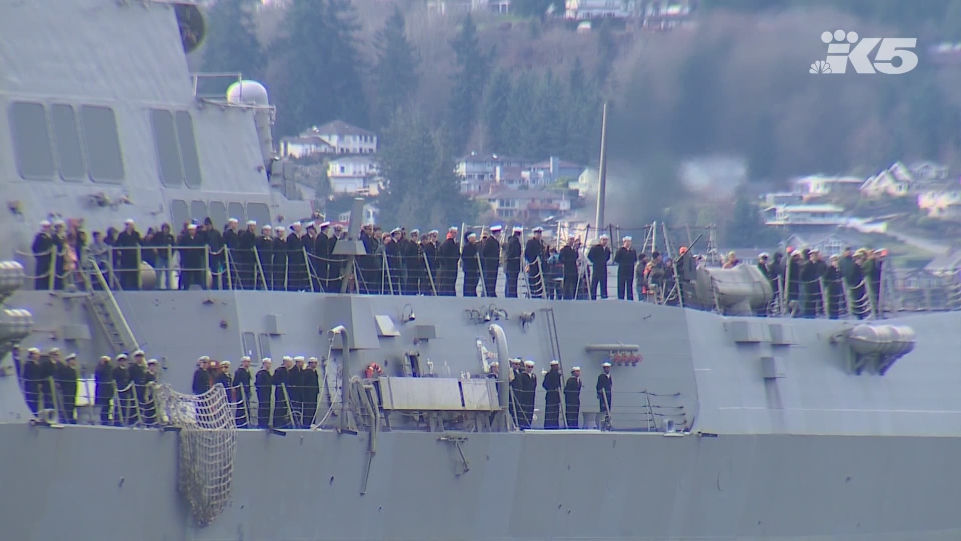 Arleigh Burke-class guided-missile destroyer USS Gridley returned to Naval Station Everett Jan. 21 following a deployment that covered around 39,000 nautical miles