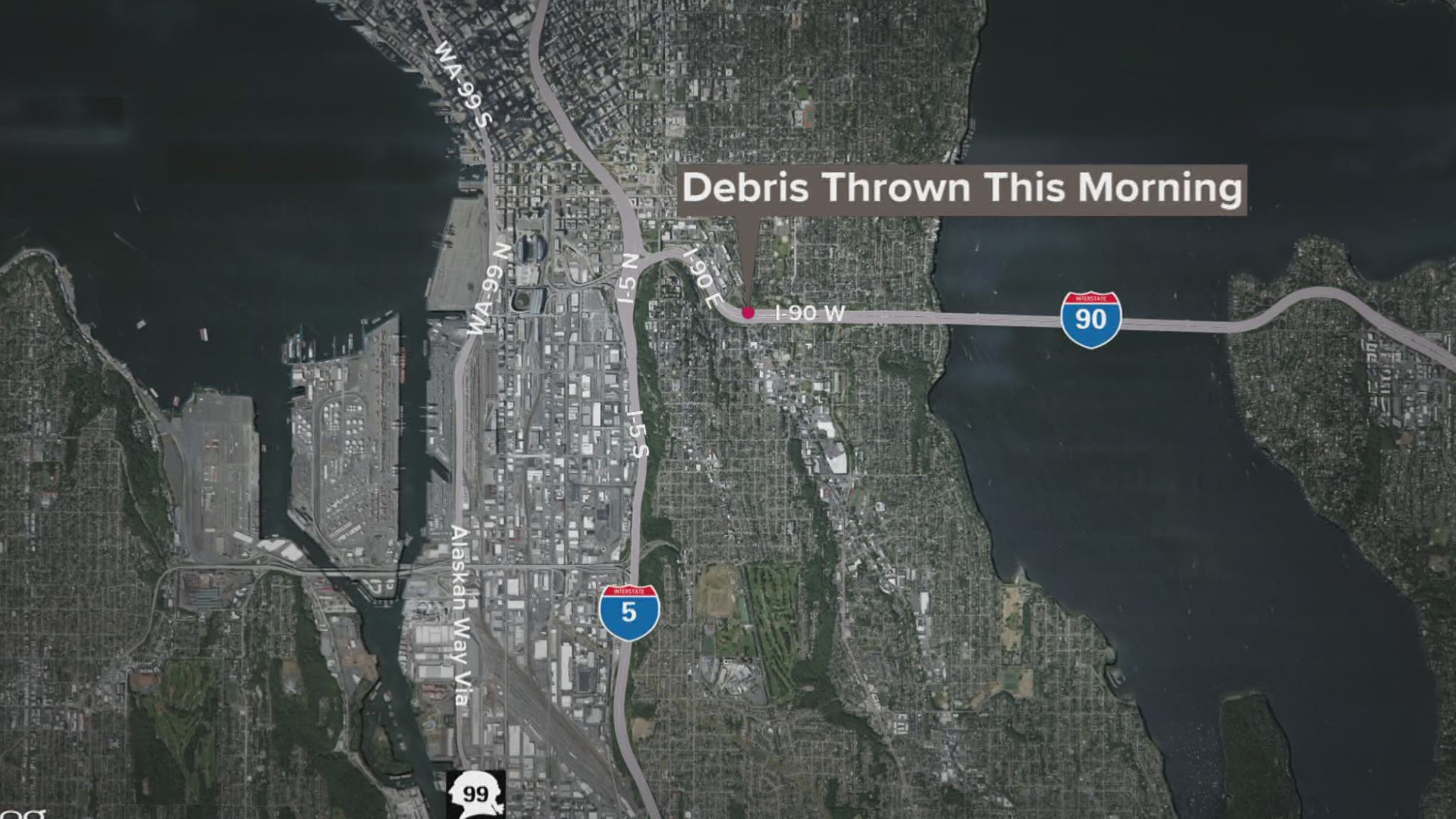 The suspect was arrested Friday, July 10. The Washington State Patrol responded to two more incidents of debris throwing Monday morning.