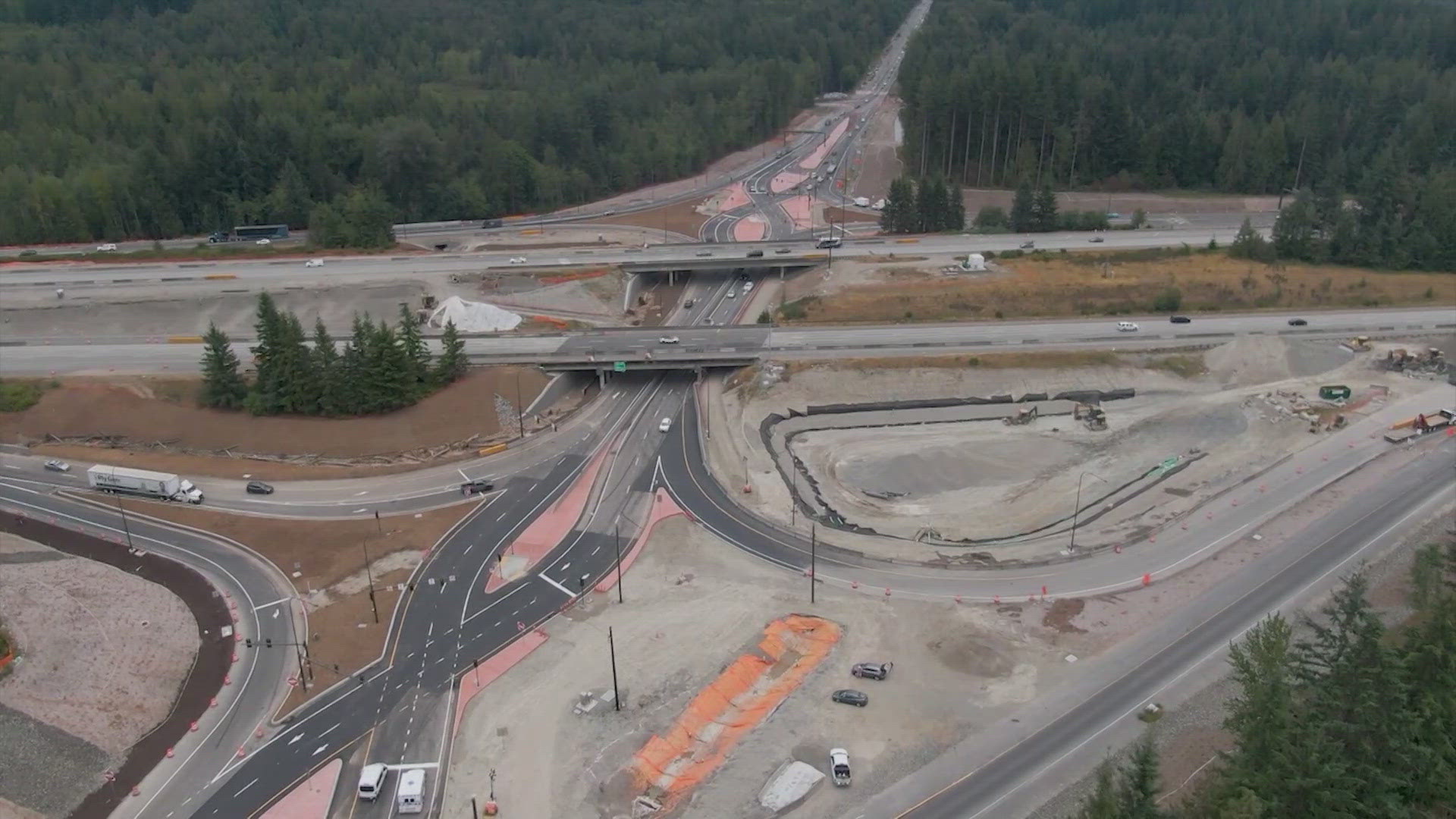 Washington opens second diverging diamond interchange