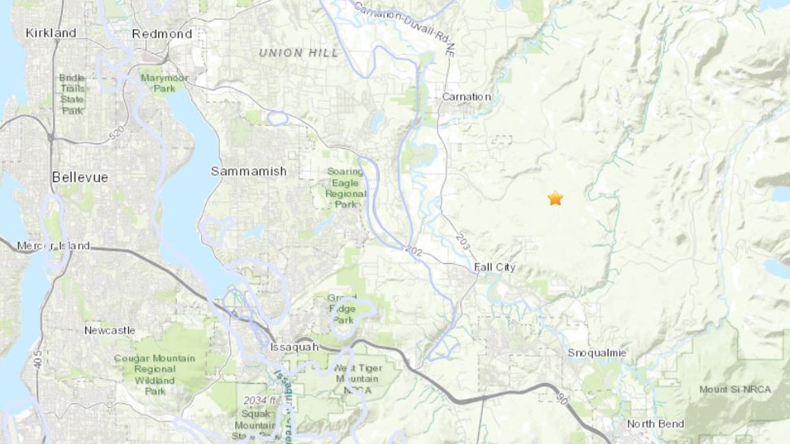 Magnitude 3.5 earthquake reported near Fall City | king5.com