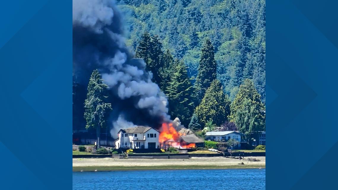 Central Kitsap firefighters battle 3-alarm fire - Vimarsana News