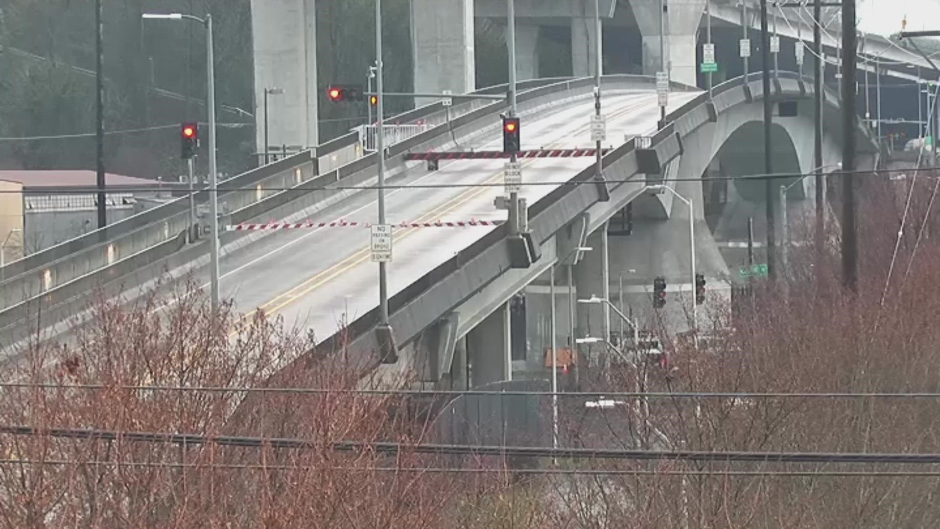 The Spokane Street Swing Bridge is expected to reopen Friday afternoon after being closed for three weeks for repairs.