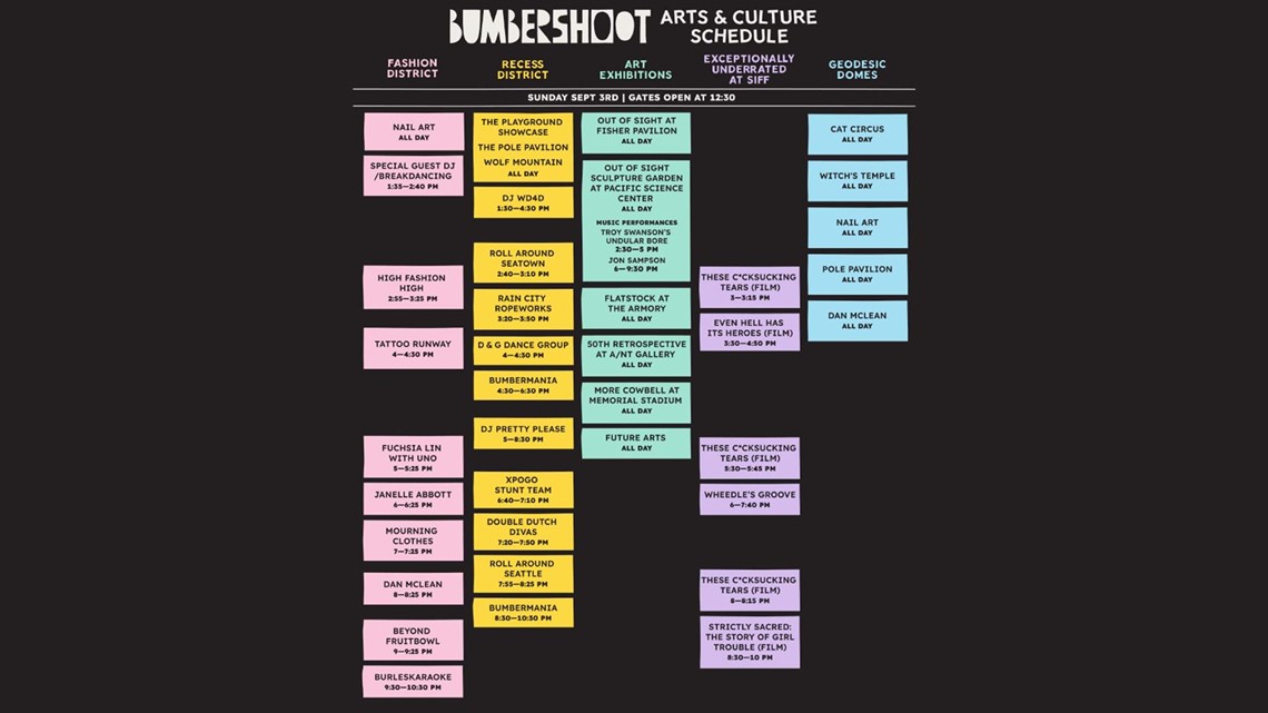 Seattle's Bumbershoot Festival tickets, lineup