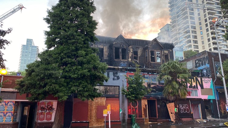 130-year-old Seattle landmark severely damaged by fire in Belltown neighborhood