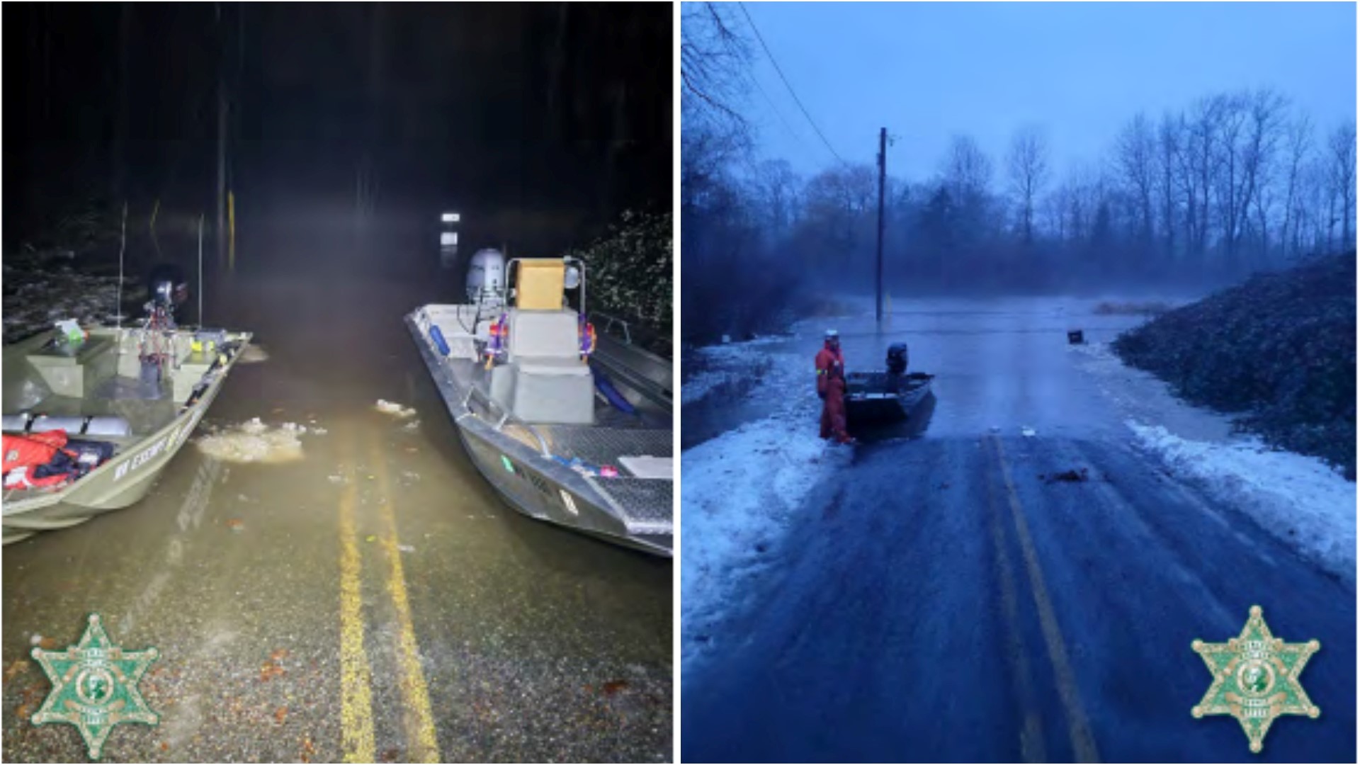 Six people were rescued Sunday morning in Whatcom County after the Nooksack River flooded its banks and spilled into their homes.