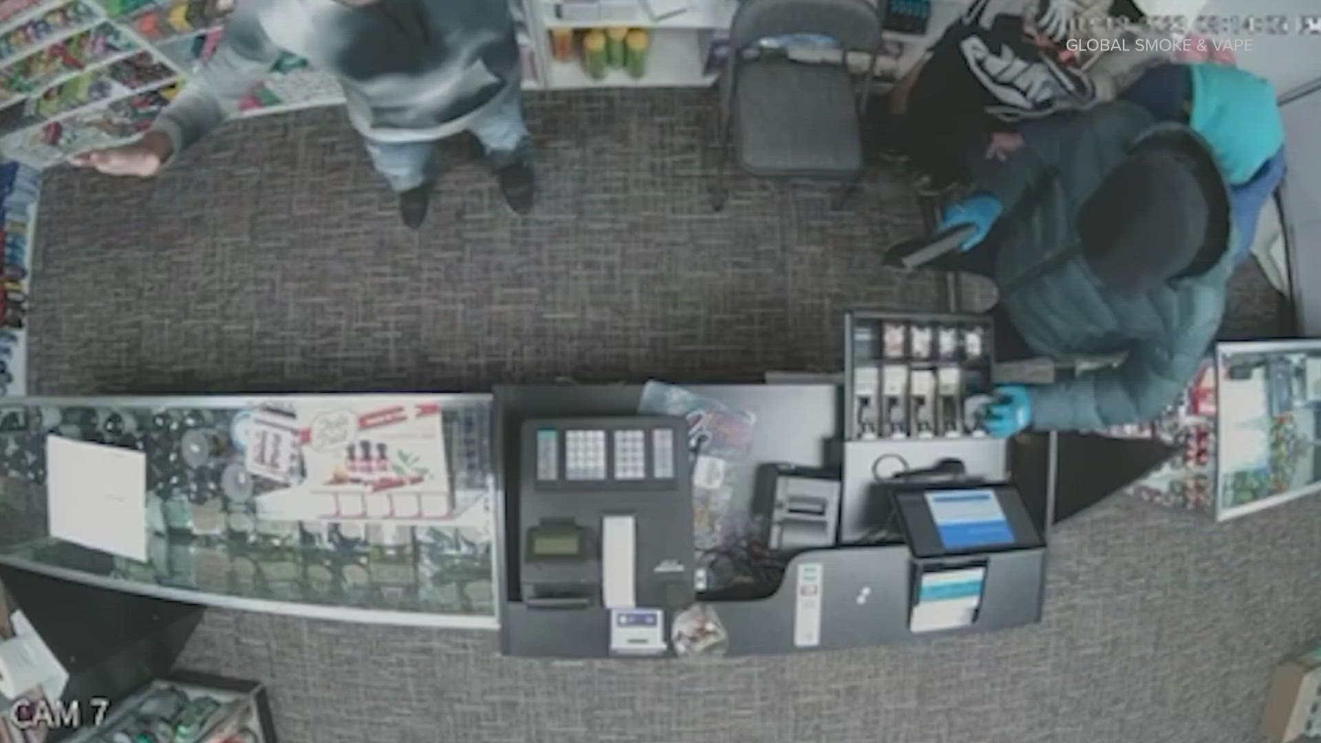 Three suspects sought in Seattle vape shop robbery | king5.com