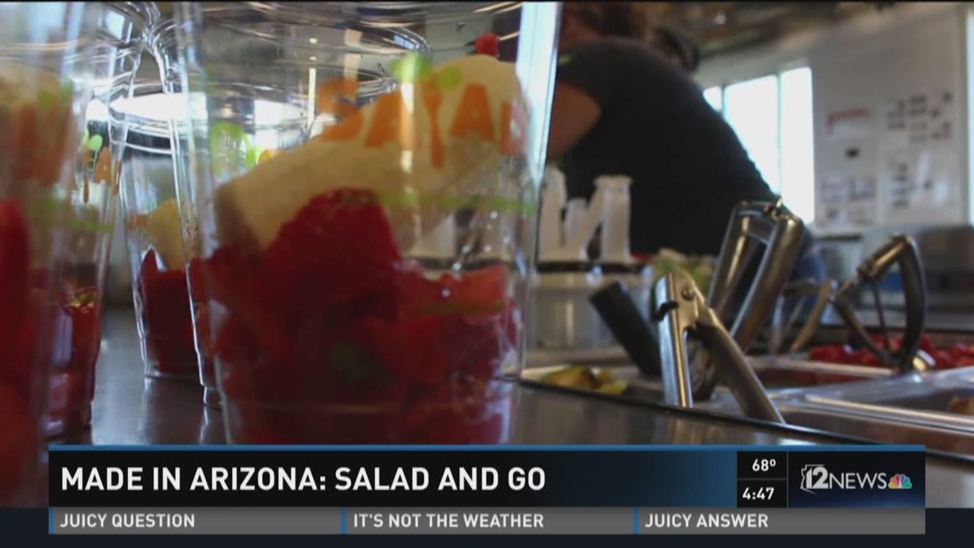 'Salad and Go' pride themselves on producing and selling fresh produce grown in Arizona.