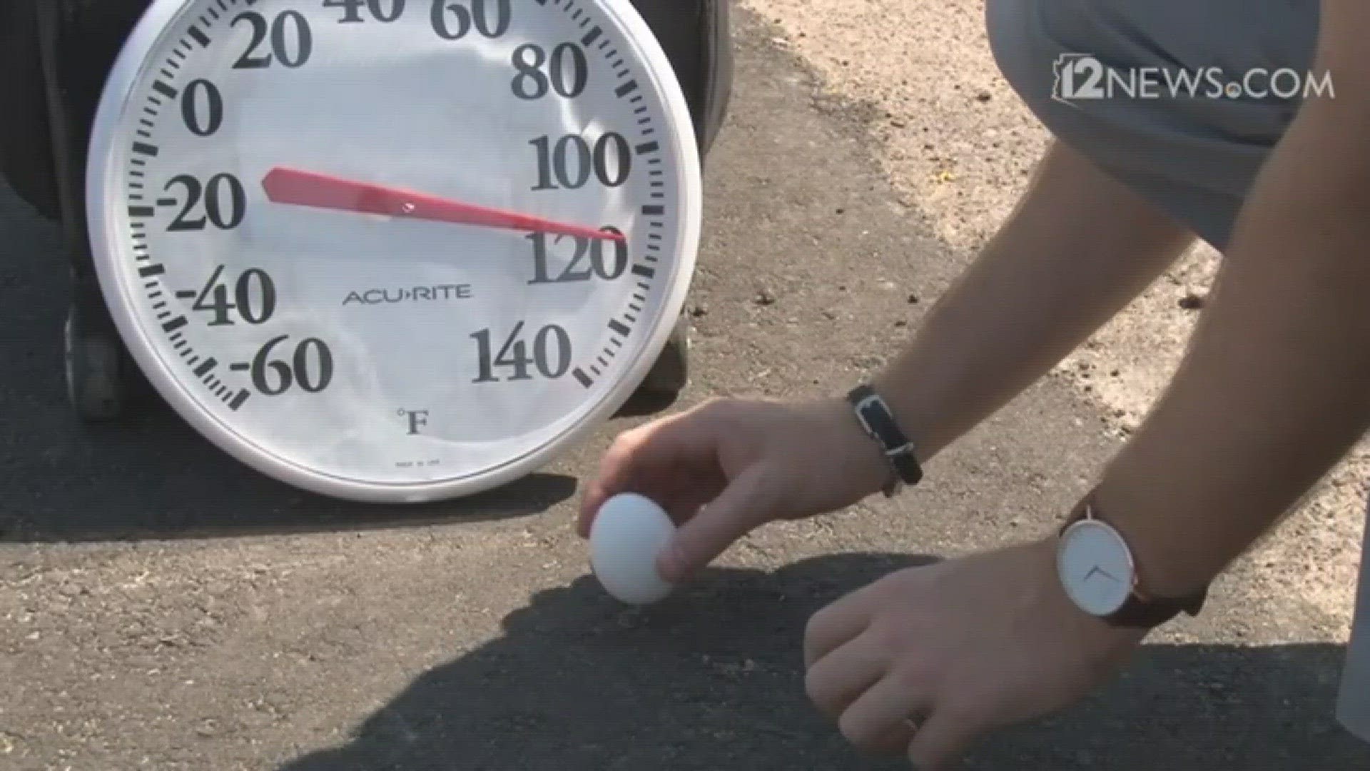 Can an egg really cook on asphalt in extreme Arizona temps?