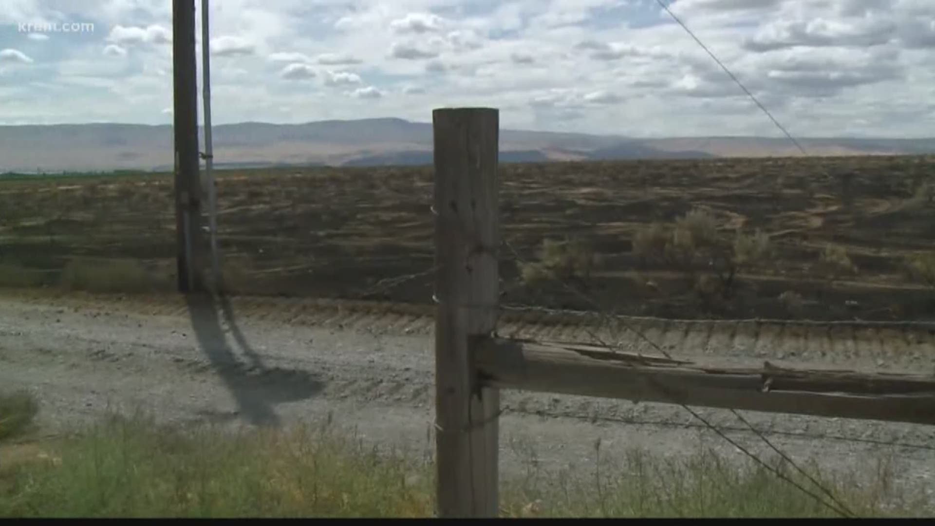 Authorities say the Powerline Fire in Grant County is threatening homes, crops, feedlot and infrastructure. Level 1 and 2 evacuations are in place.