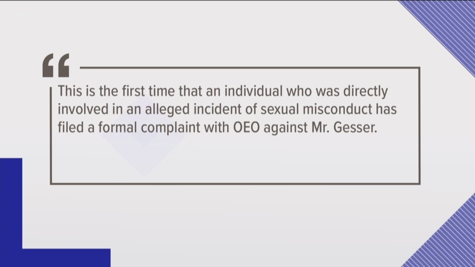 Woman steps forward with sexual misconduct allegations against Jason Gesser