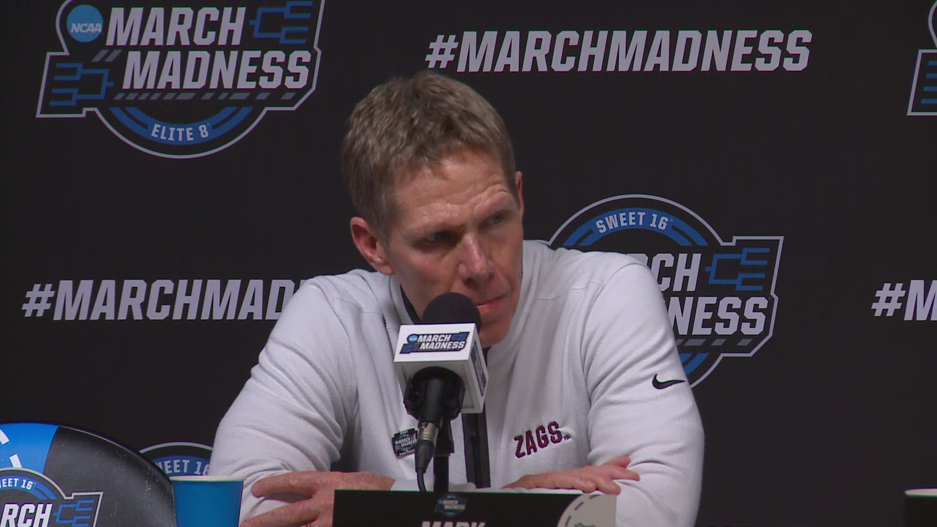 Gonzaga players and Mark Few discuss loss to Purdue in Sweet 16 of NCAA Tournament 80 - 68.
