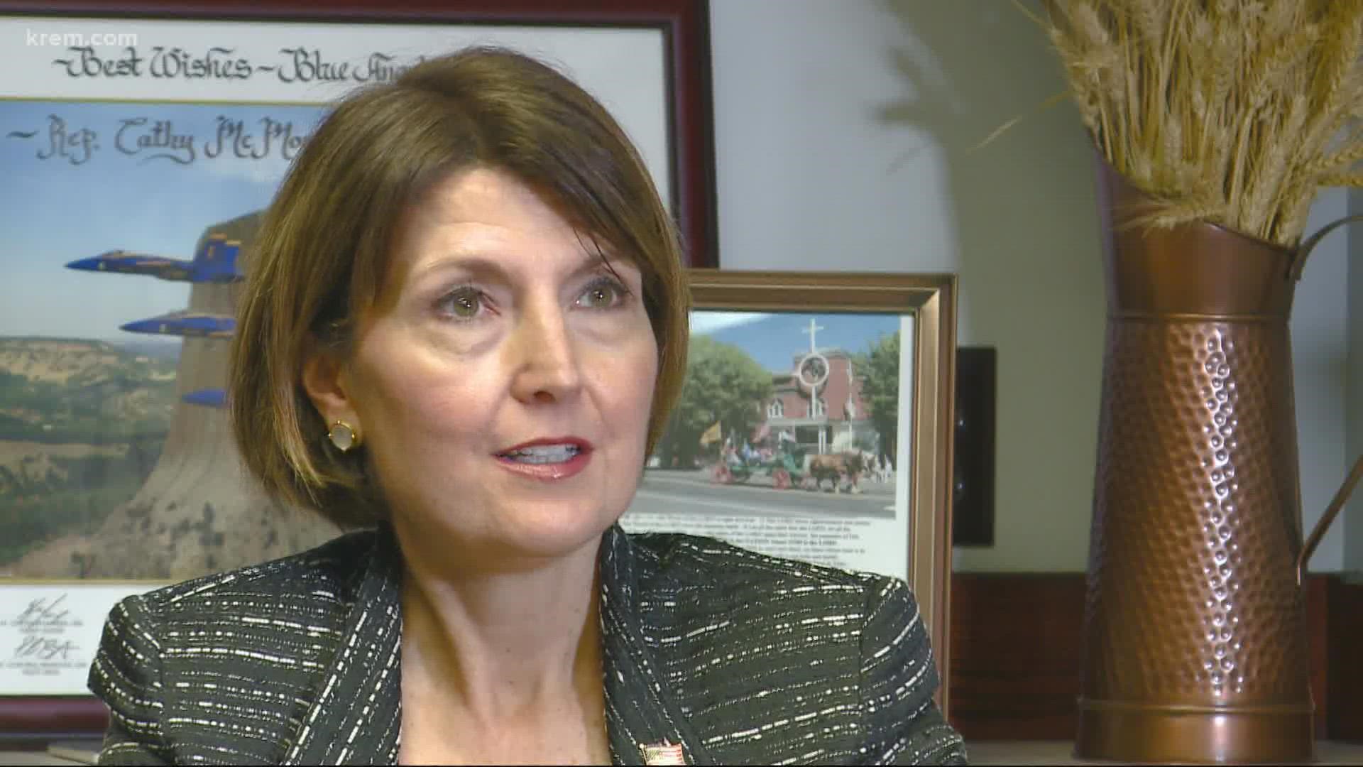 Cathy McMorris Rodgers tests positive for COVID-19, despite being fully vaccinated.
