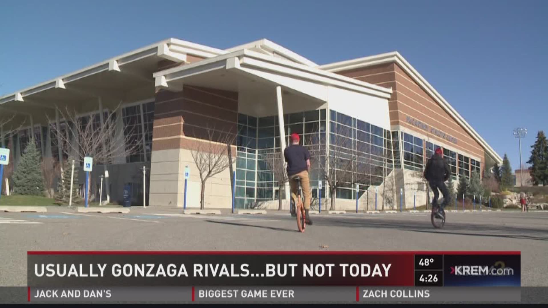 KREM 2's Rob Harris shares the story of a BYU family who normally route against the Zags, but became Zags fans just for the National Championship.