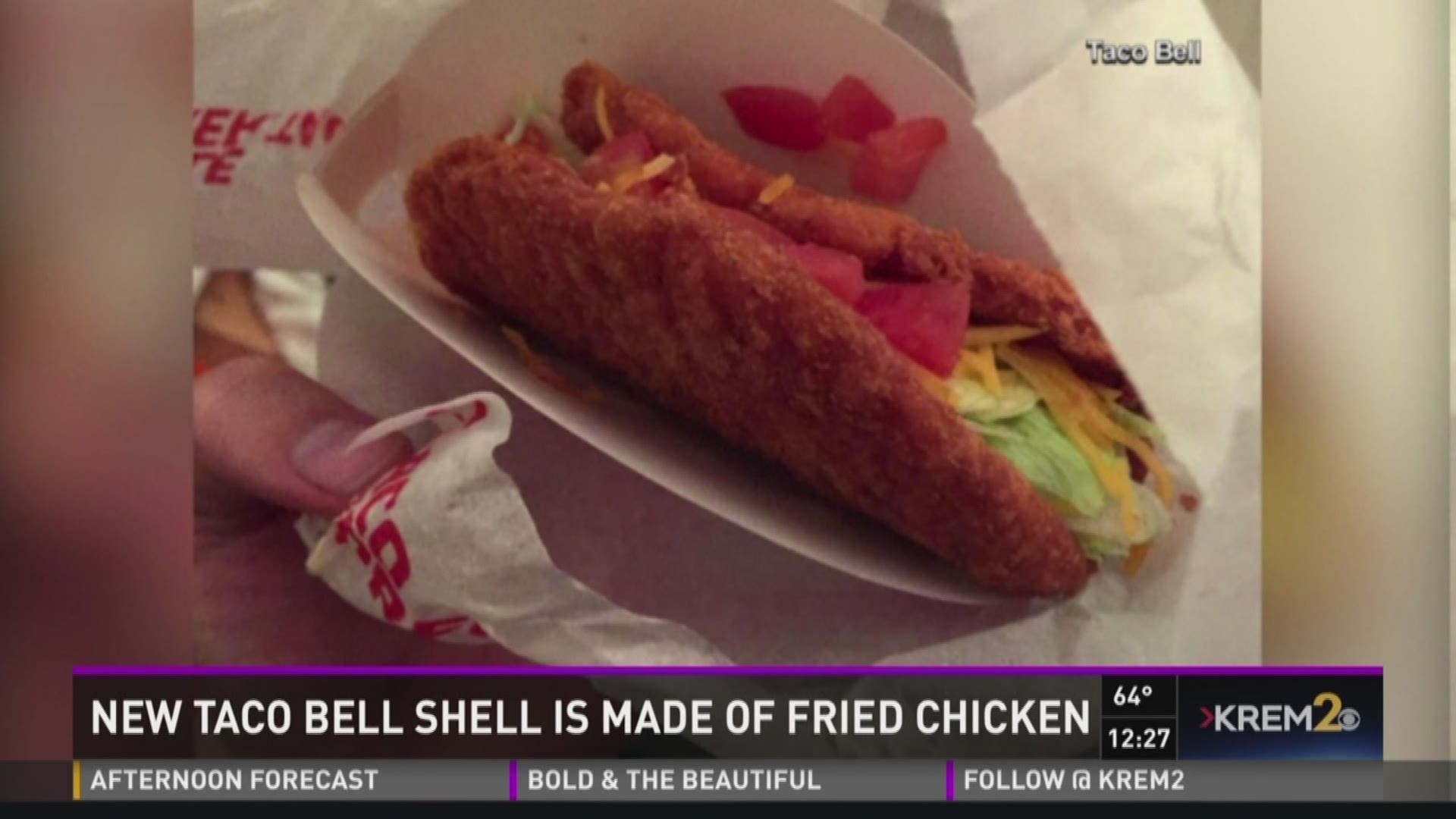 It uses fried chicken as taco shell!