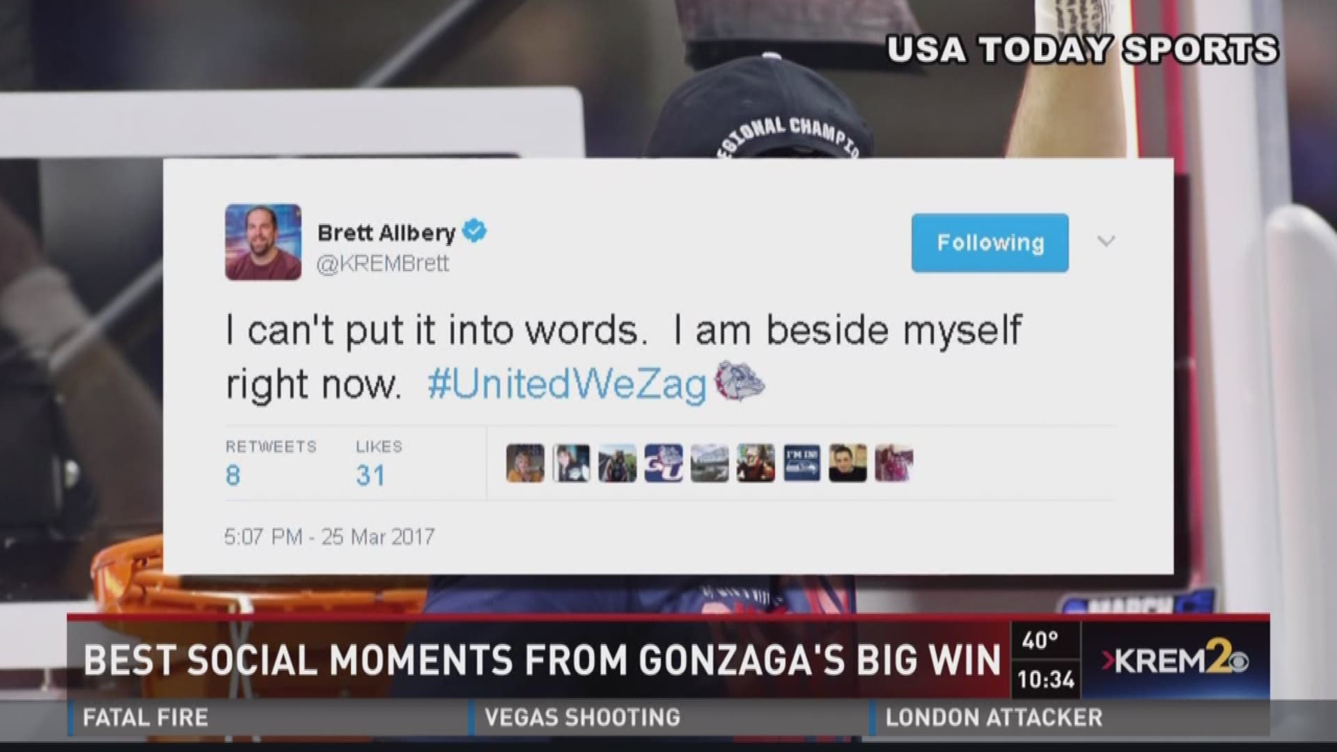 Best social media posts following Gonzaga's win