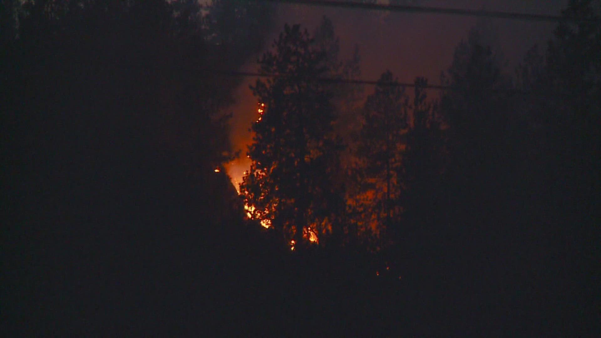 As of 9:16 p.m. on Friday, the fire is 25 acres.