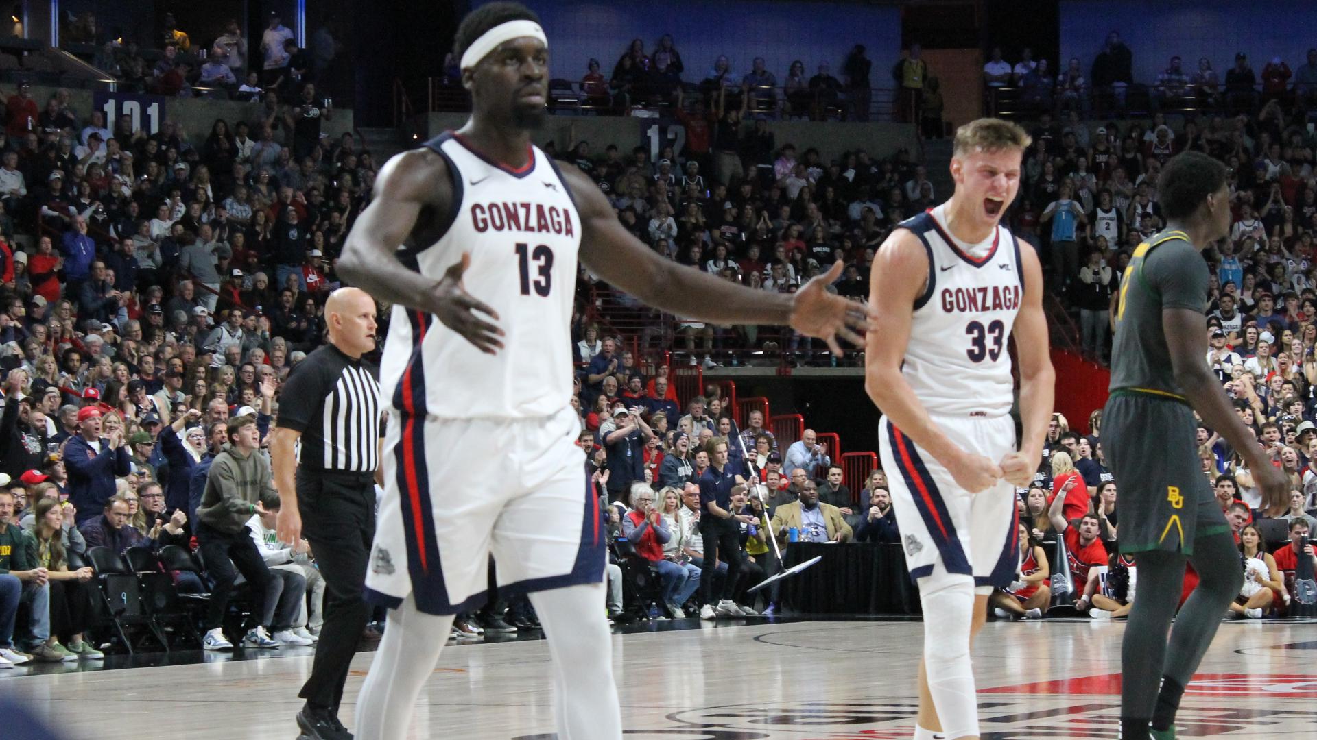 The Zags outscored Baylor 42-19 in bench points.