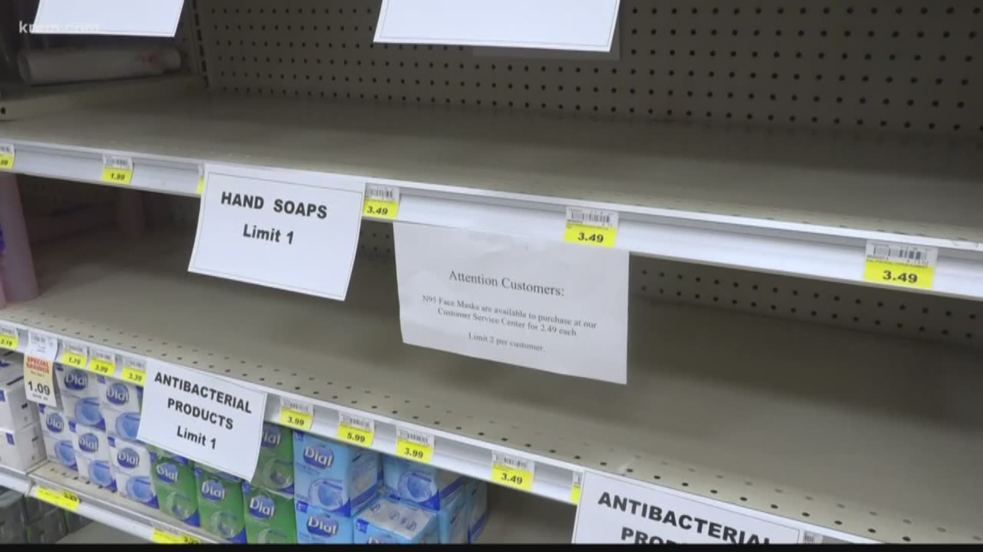 Supermarkets around Spokane are trying to catch up on depleted items like toilet paper, cleaning supplies and diapers.