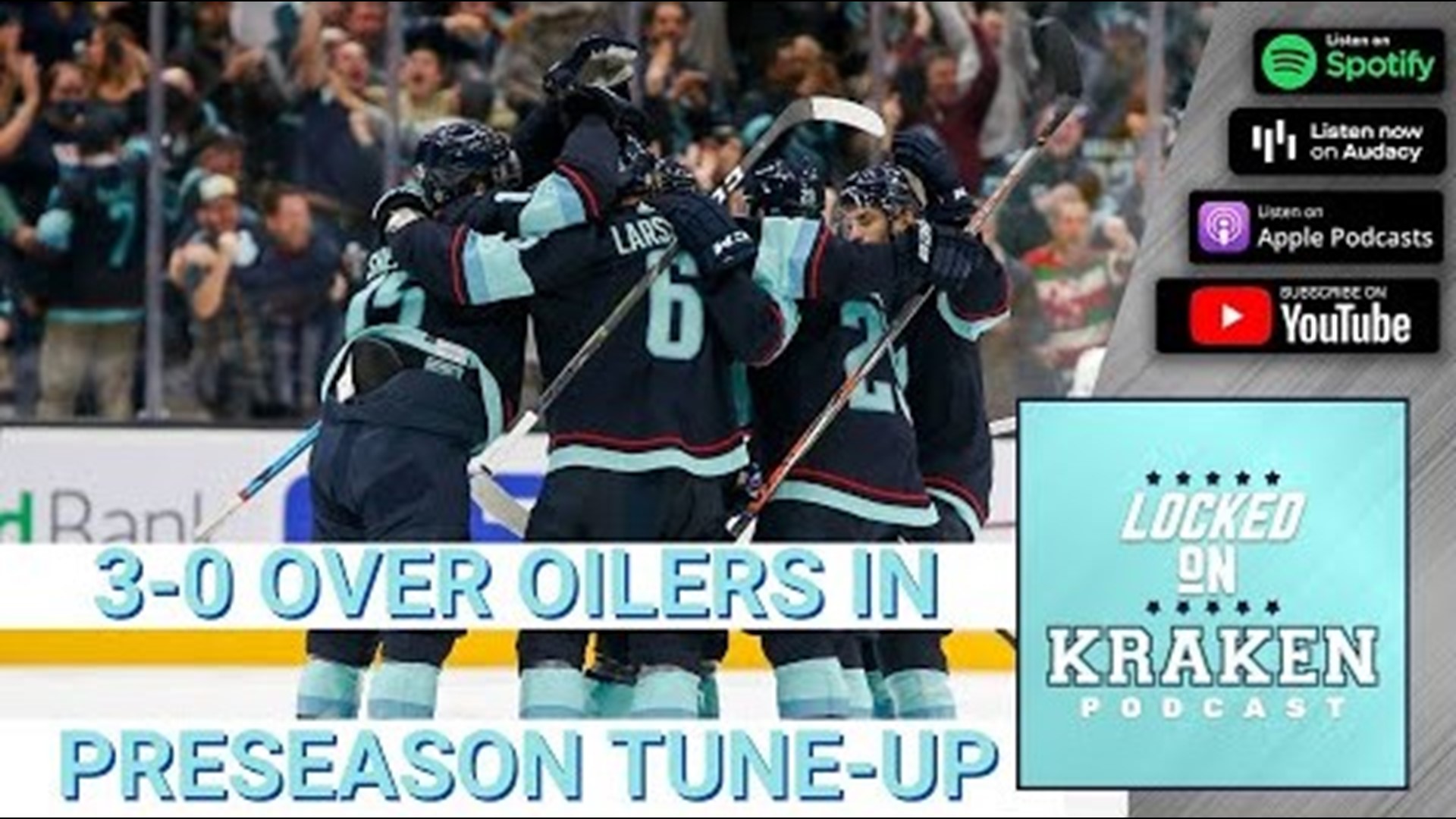 The Seattle Kraken got a 3-0 win over the Edmonton Oilers in their first-ever preseason game at Climate Pledge Arena.