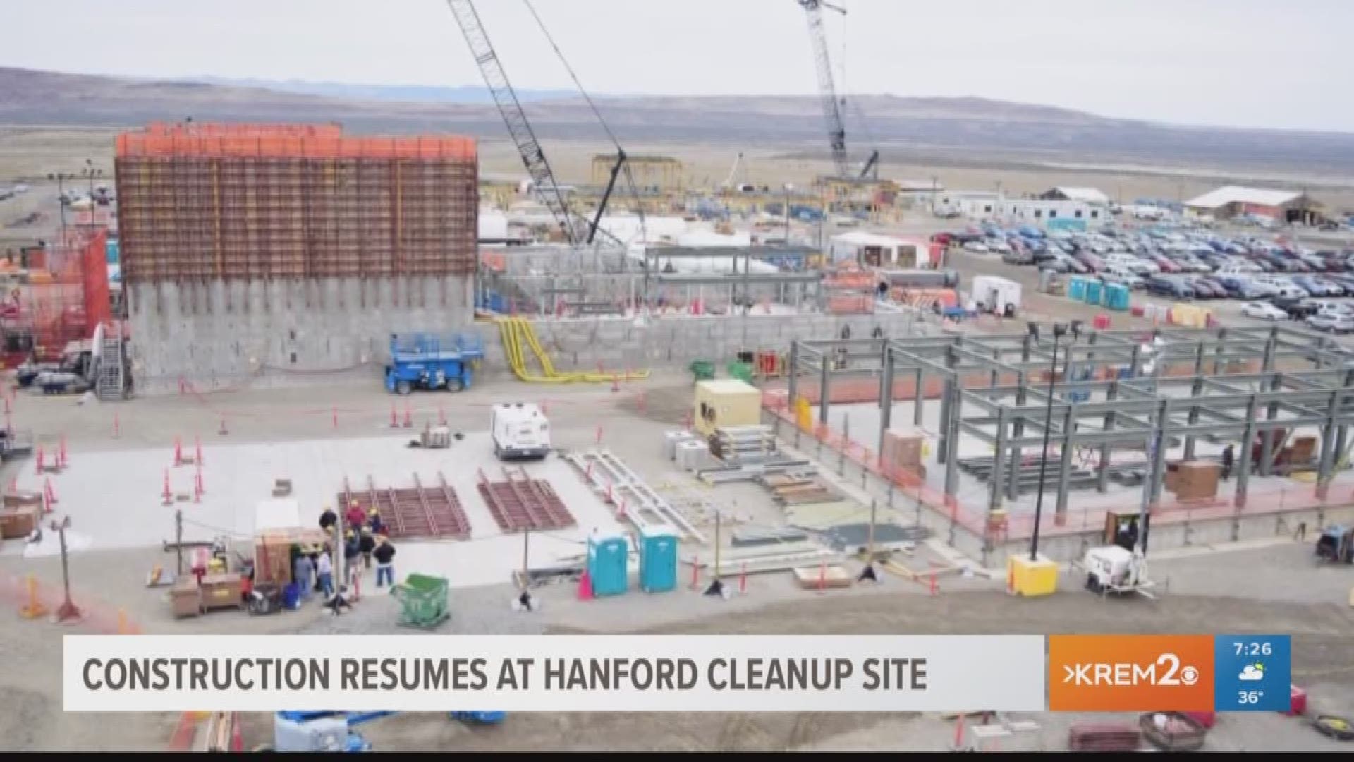 Construction continues at Hanford cleanup site