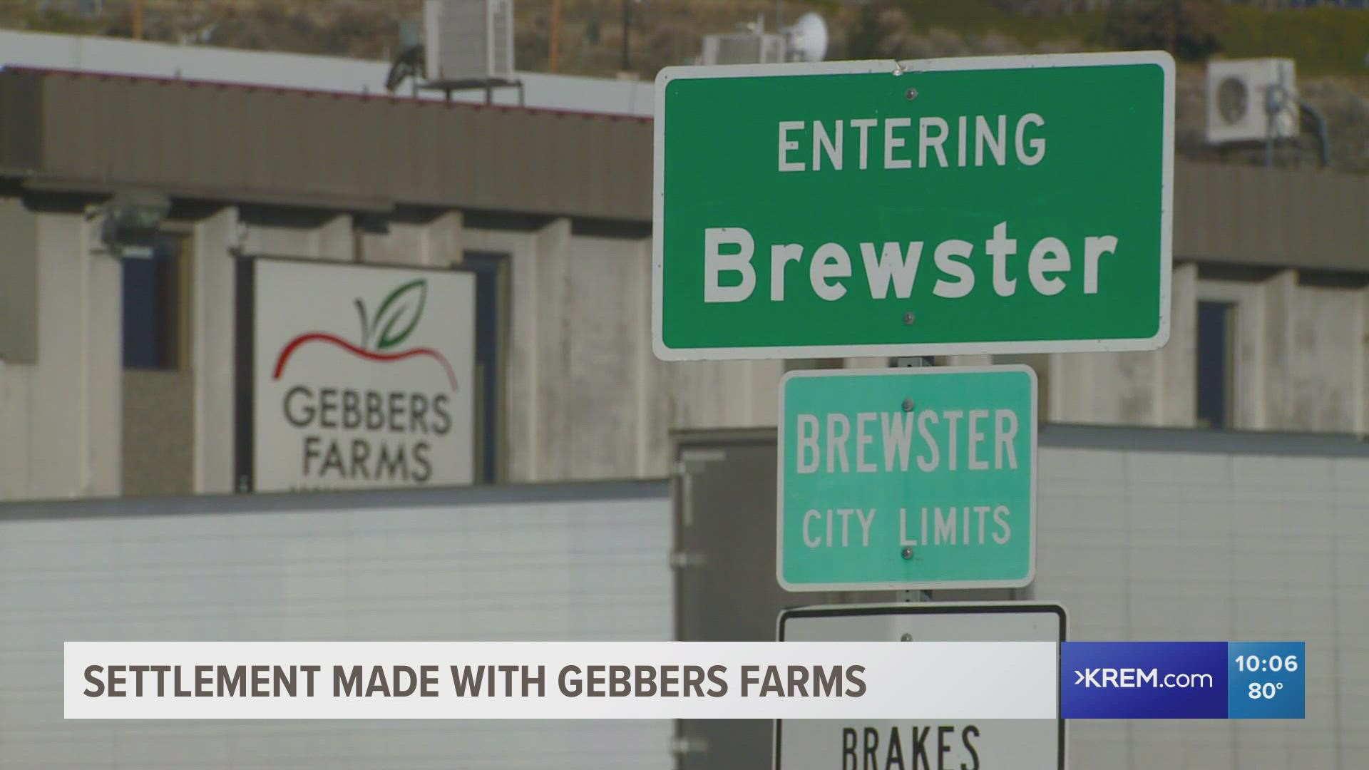 Gebbers Farms Operations in Brewster was facing fines totaling more than $2 million from Washington state regulators after an investigation into the workers' deaths.