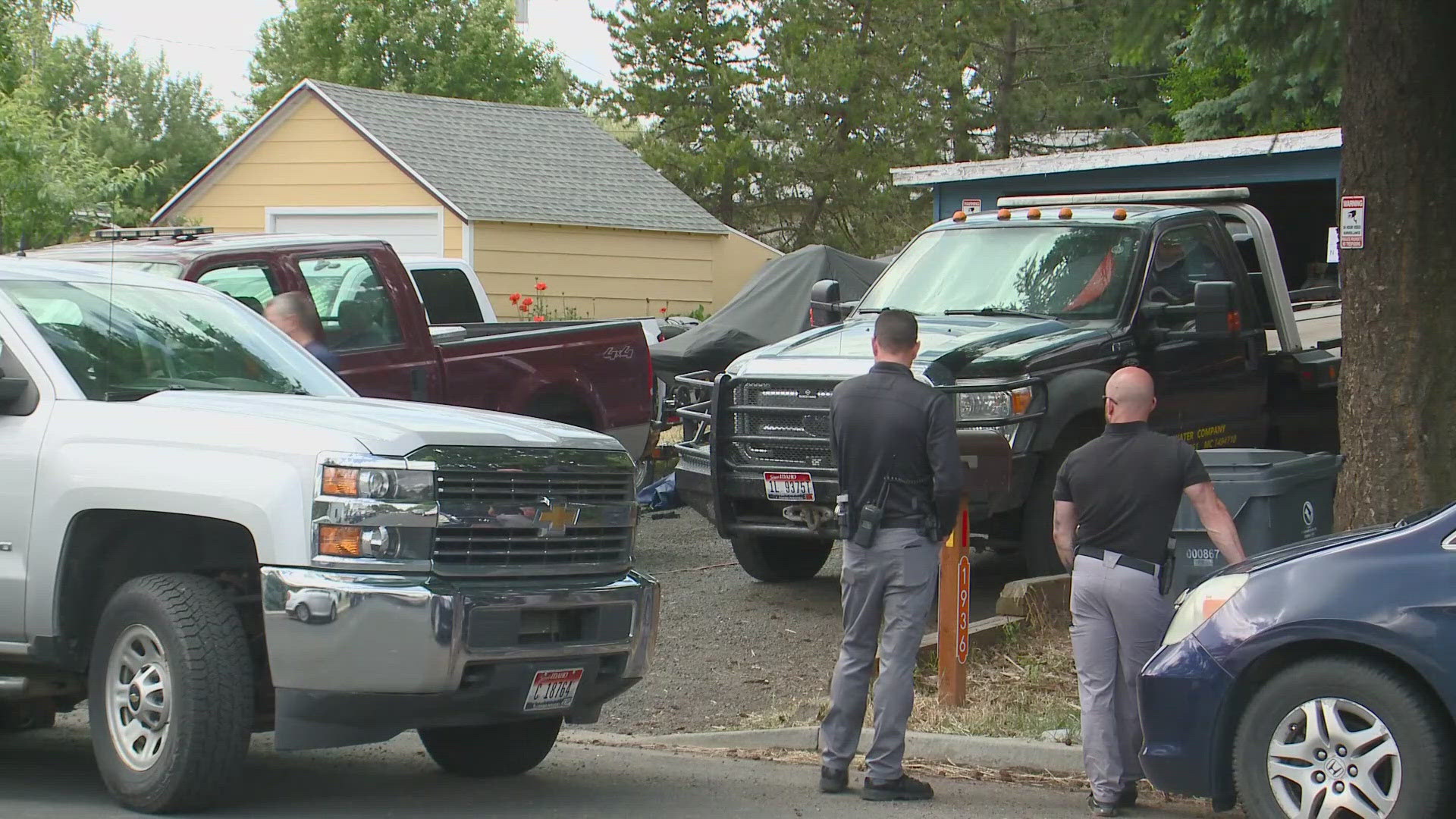 According to the Pullman Police Department, the search warrant was served at the family home of Aaron Aung in Moscow