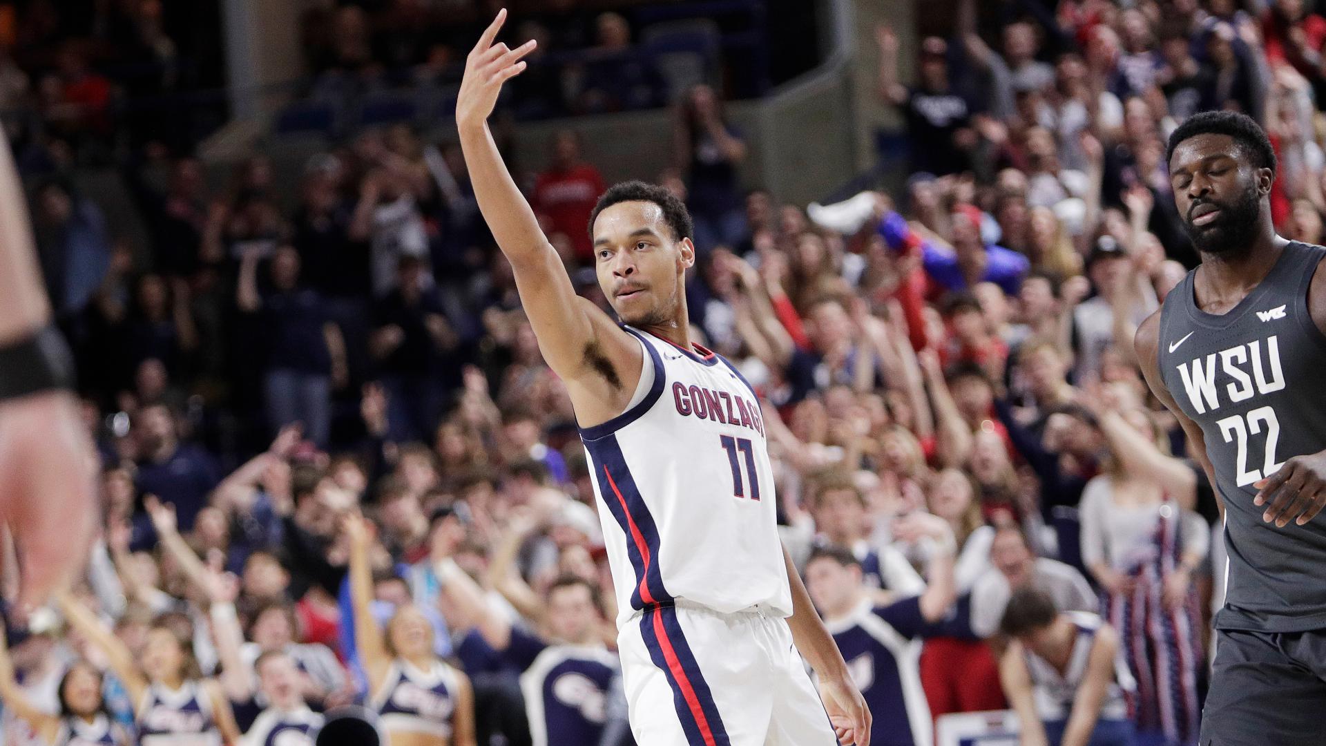 The Zags took the lead midway through the first half and never relinquished it.