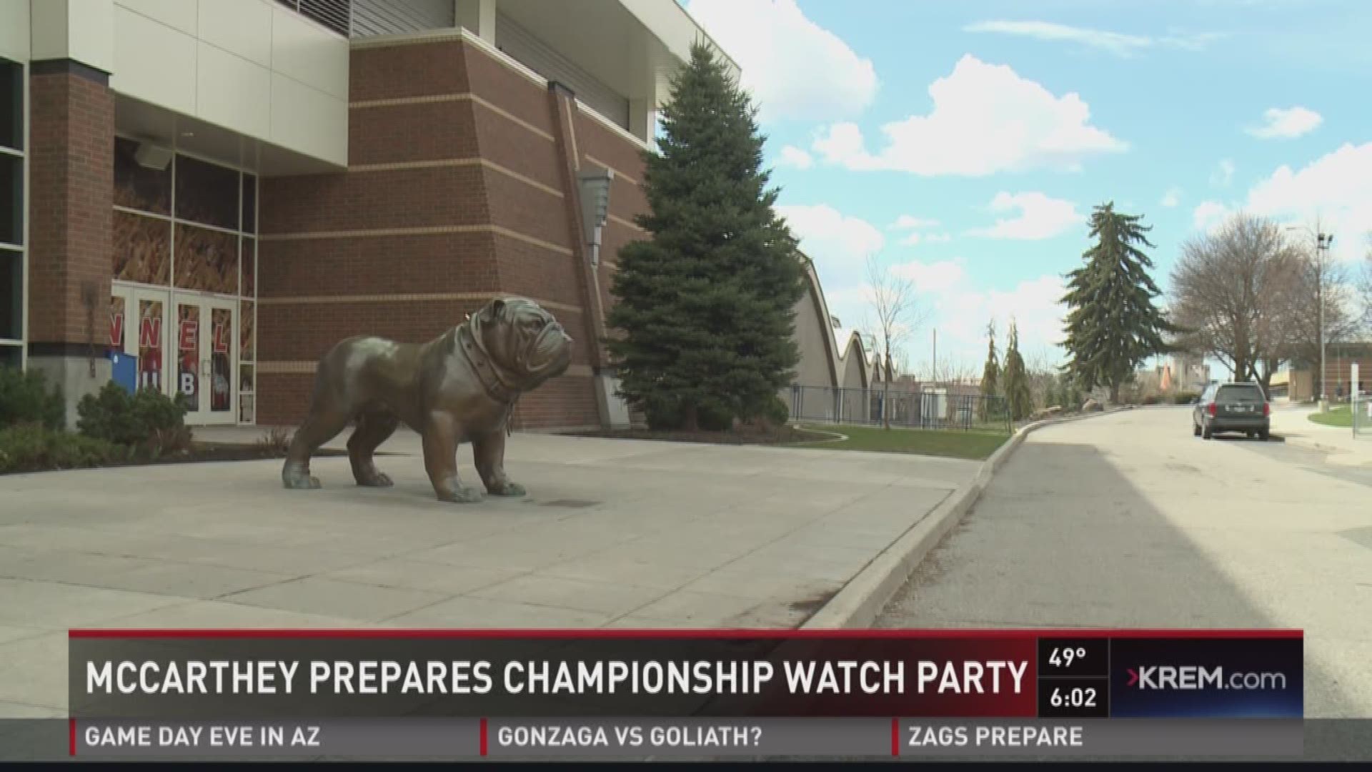 Gonzaga hosting watch party at The Kennel for National Championship