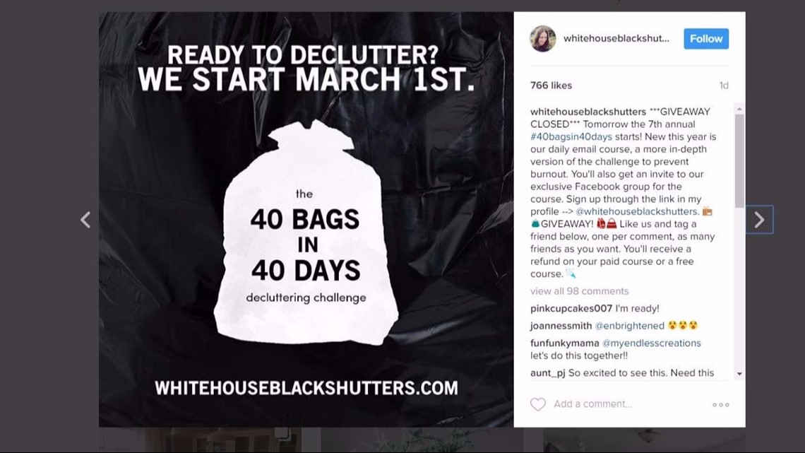 '40 bags in 40 days' decluttering challenge goes viral | king5.com