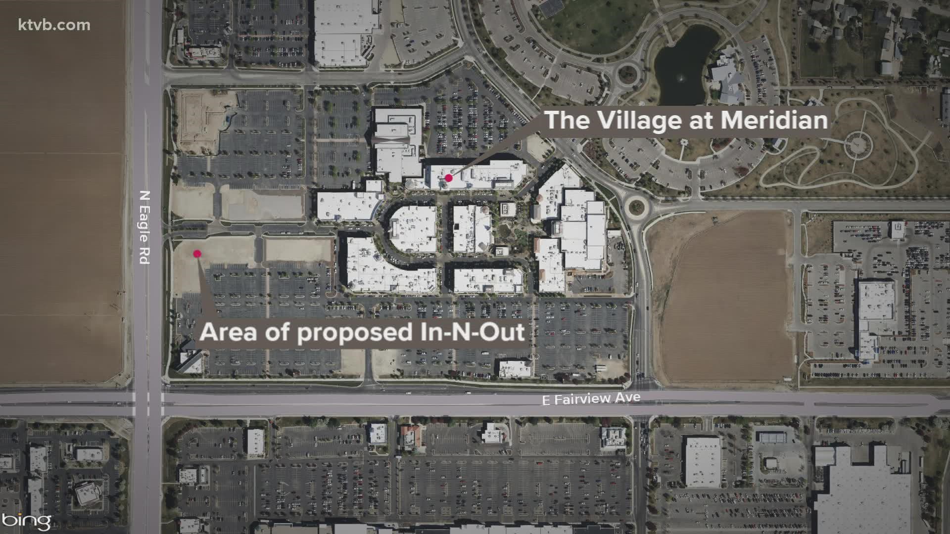 The proposed restaurant at The Village in Meridian would seat 84 guests indoors and 32 guests outdoors, on a 3,879 square-foot plot.