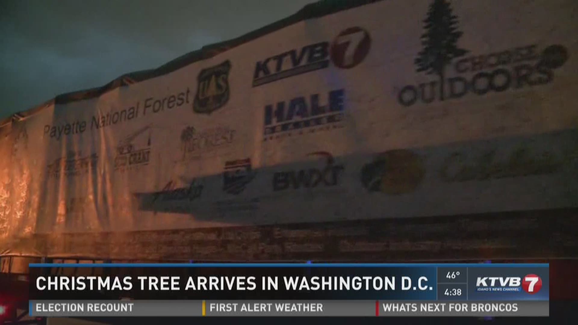 Capitol Christmas Tree completes cross-country journey from Idaho to D.C.