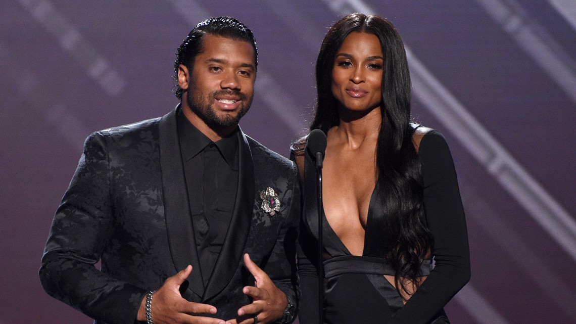 SB Nation on X: Not only did Ciara wear Russell Wilson's jersey