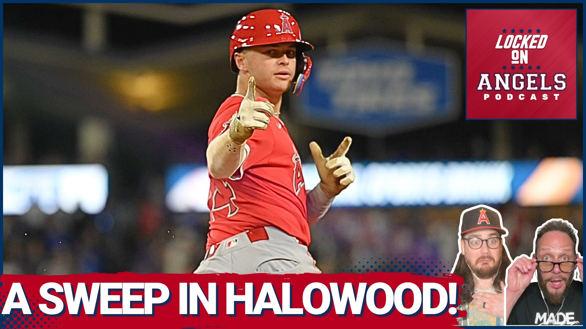 How did the Los Angeles Angels end up SWEEPING the Dodgers this past weekend?