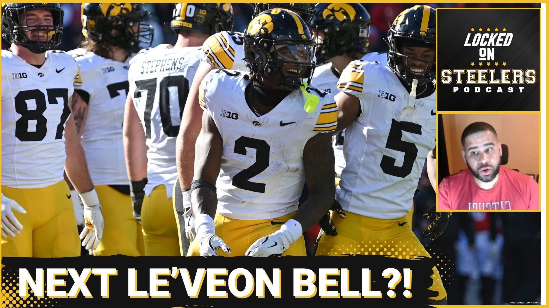 The Pittsburgh Steelers made their third round pick Iowa running back Kaleb Johnson Friday night. Christopher Carter reacts to the pick after breaking the news.