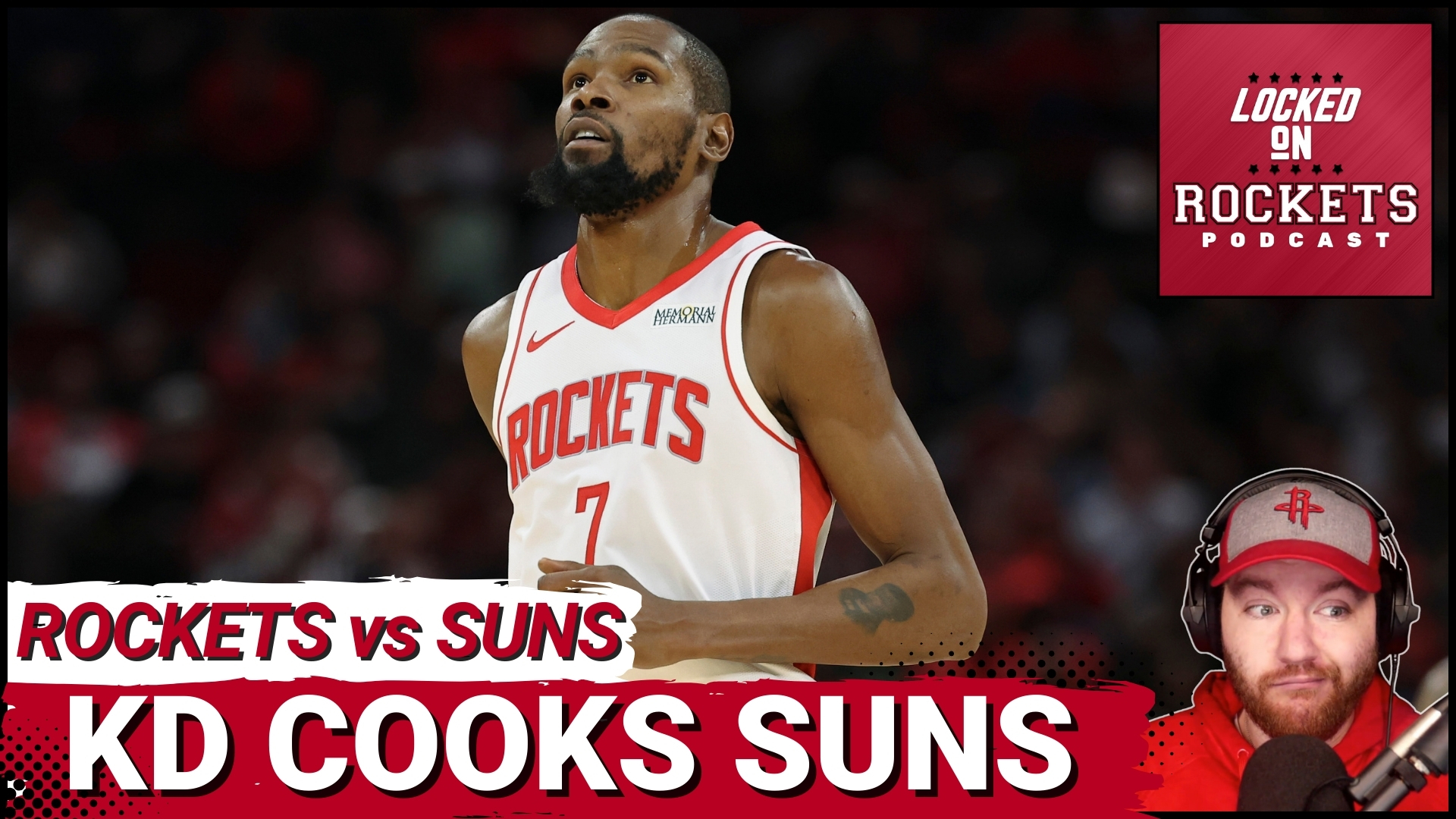 Brian Cook Rockets Kevin Durant Makes NBA HISTORY As Rockets COOK Suns, Amen Thompson ...