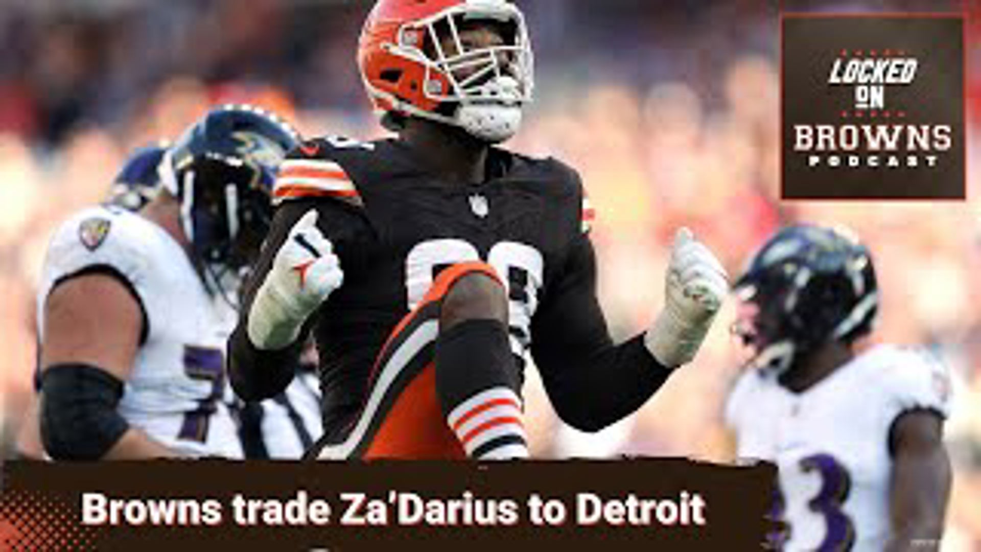 The Cleveland Browns only made on trade at the NFL deadline moving veteran pass rusher Za'Darius Smith  to the Detroit Lions.