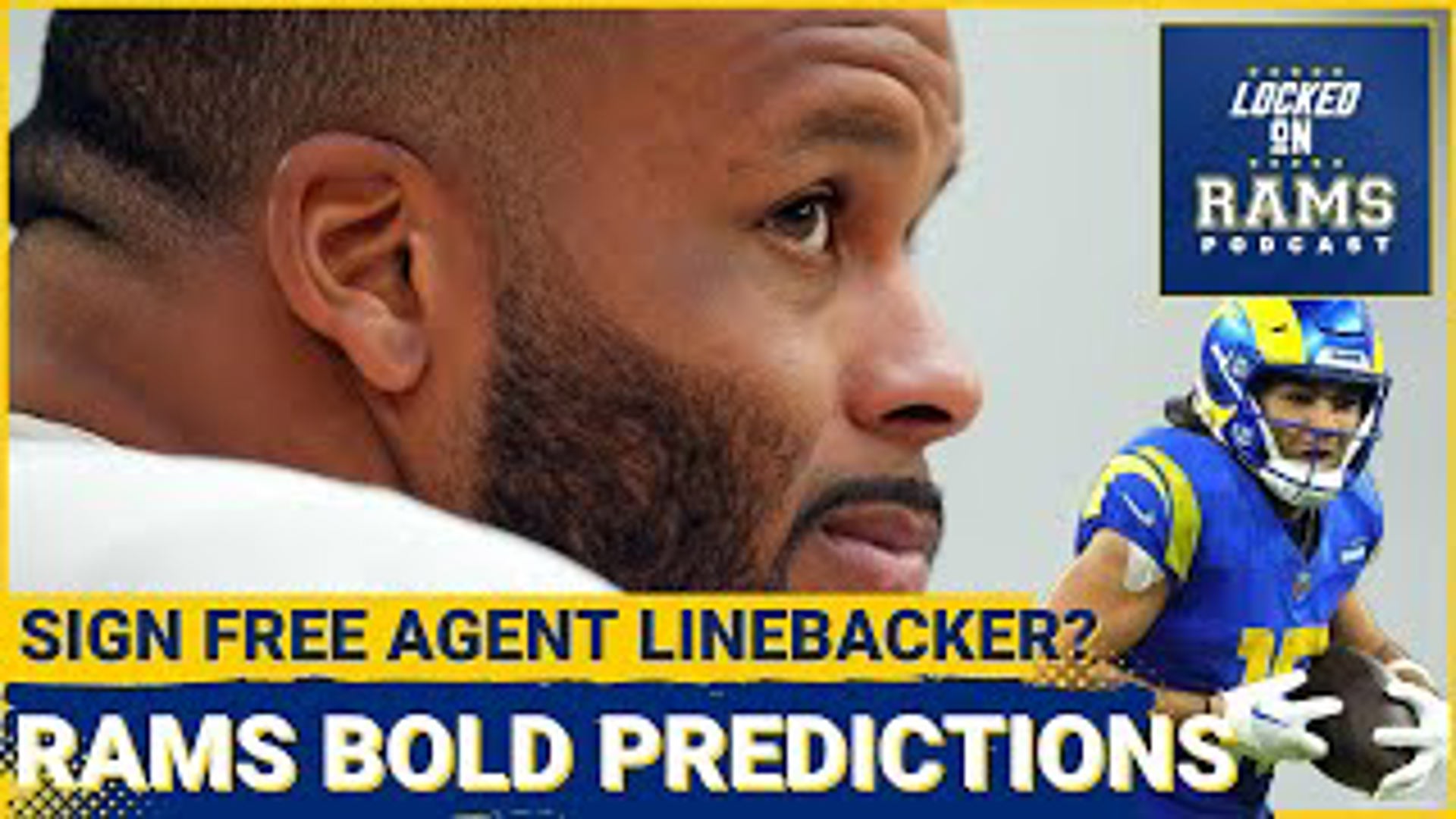 ESPN's Connor Orr made 100 bold predictions for the 2024 season and three had to do with the Los Angeles Rams. Orr predicts that Aaron Donald will unretire.