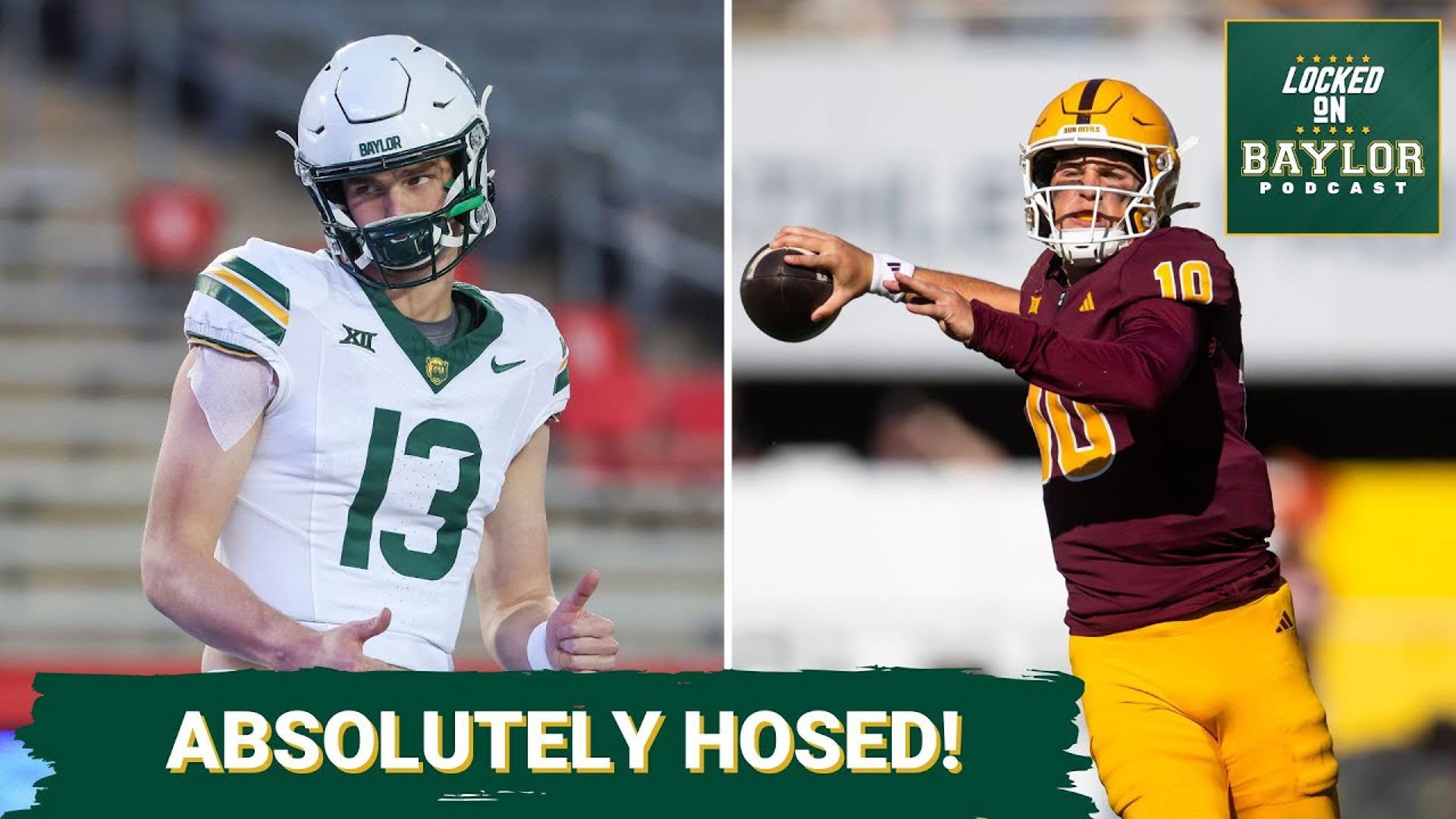 The All-Big 12 teams were announced Thursday and somehow, some way, Sawyer Robertson did not make the team, and Arizona State QB Sam Leavitt did.