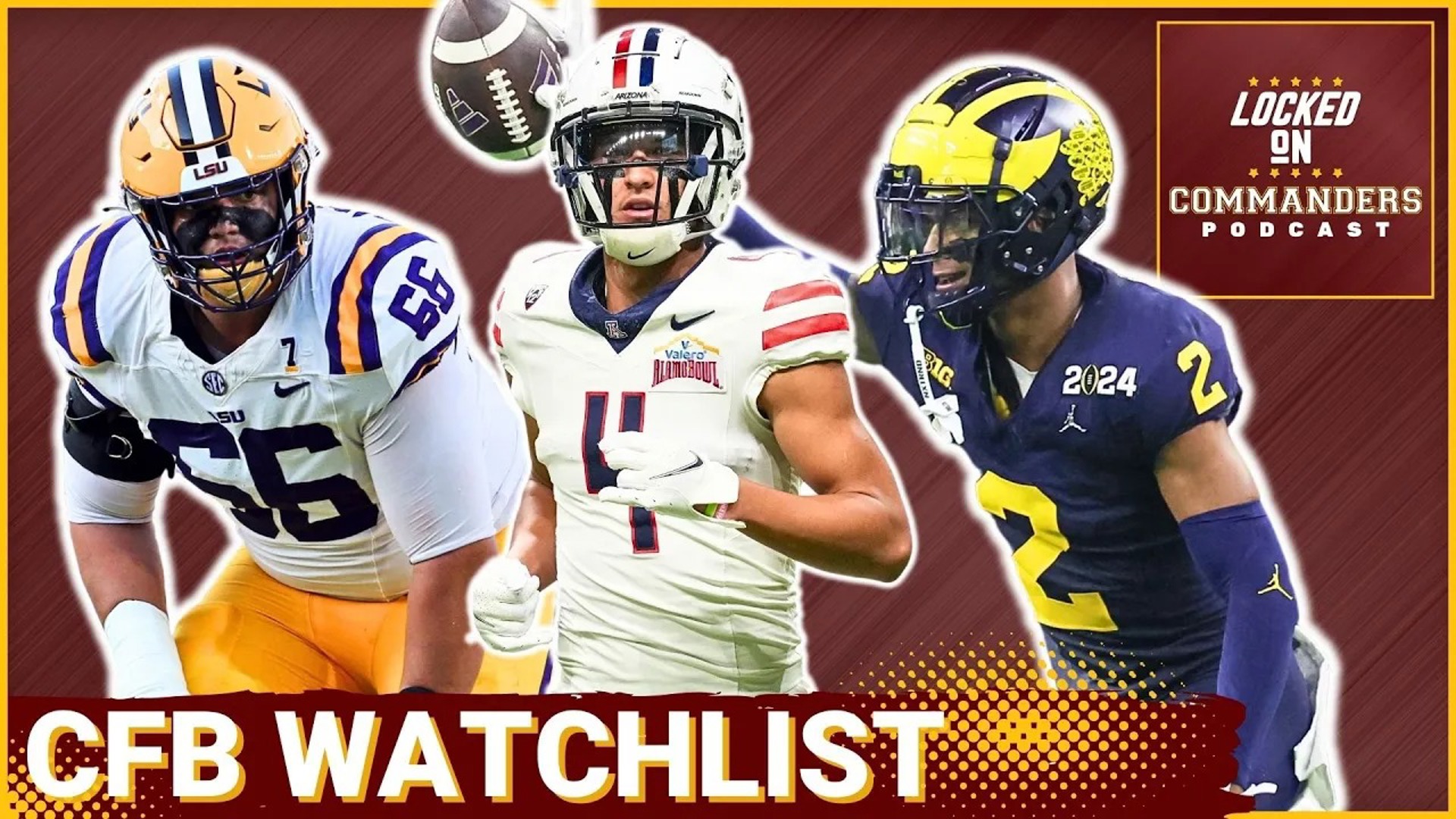 With college football right around the corner we're looking for future Washington Commanders with our preseason watch list of player eligible for the 2025 NFL Draft!