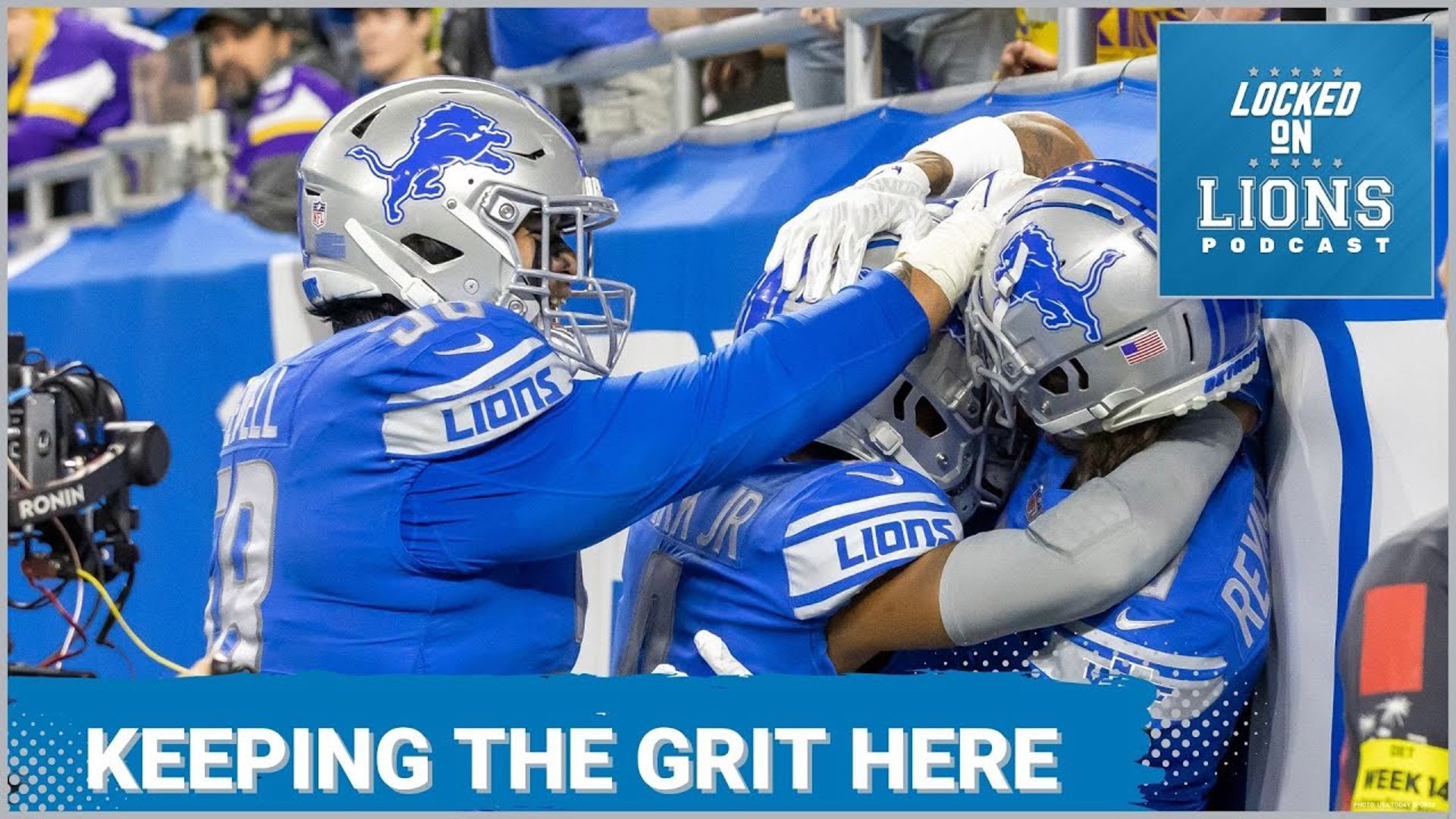 The Detroit Lions playing the retain game. And two very special guests.
