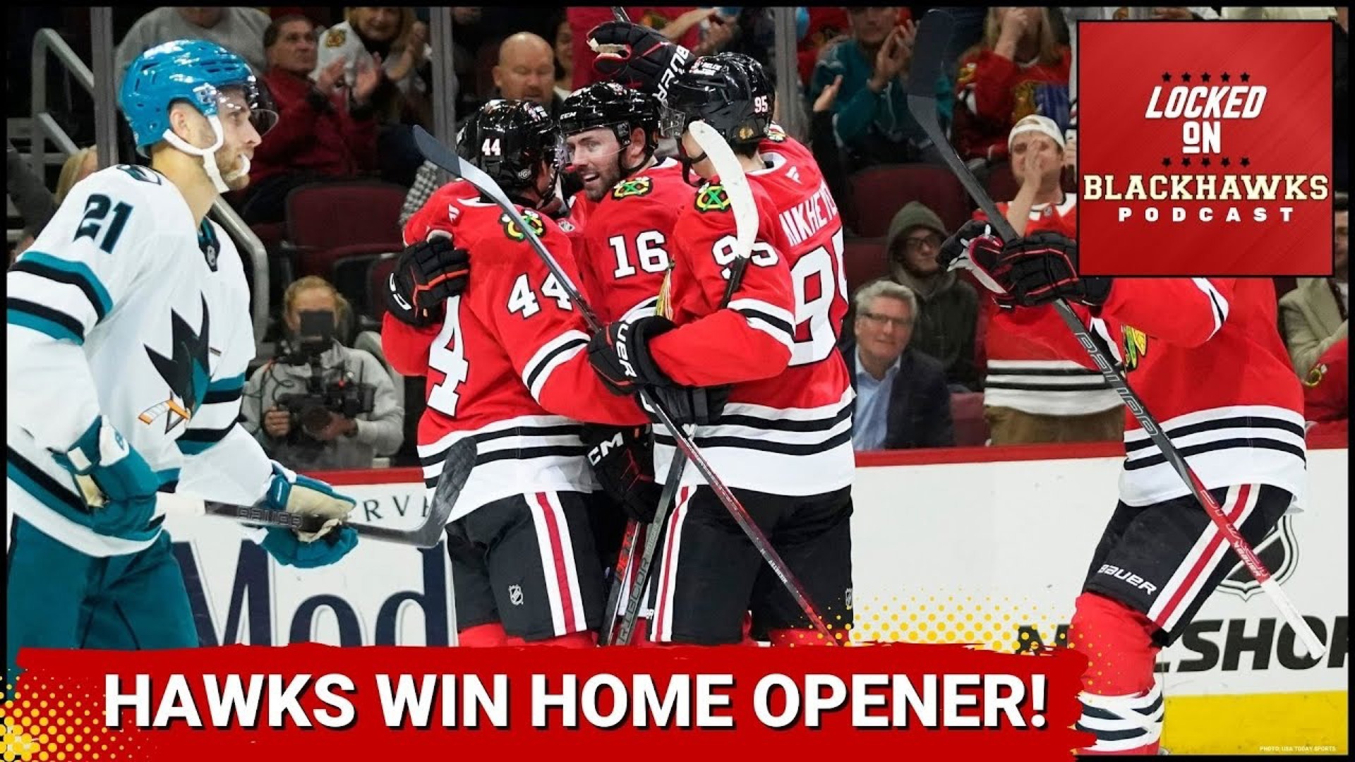 Chicago Blackhawks Win Home Opener 42 Over Sharks, + Alec Martinez