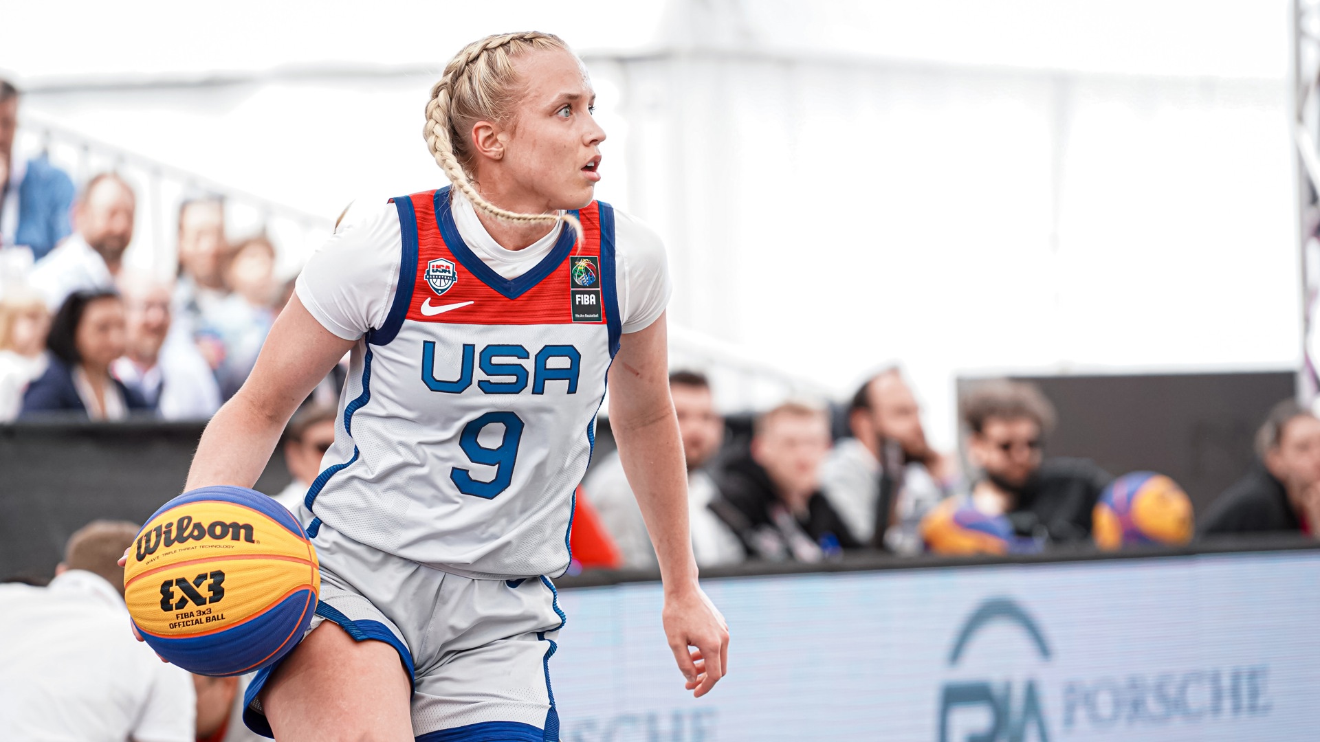 Hailey Van Lith is part of the U.S. 3x3 basketball squad going for gold at the Paris Olympics.