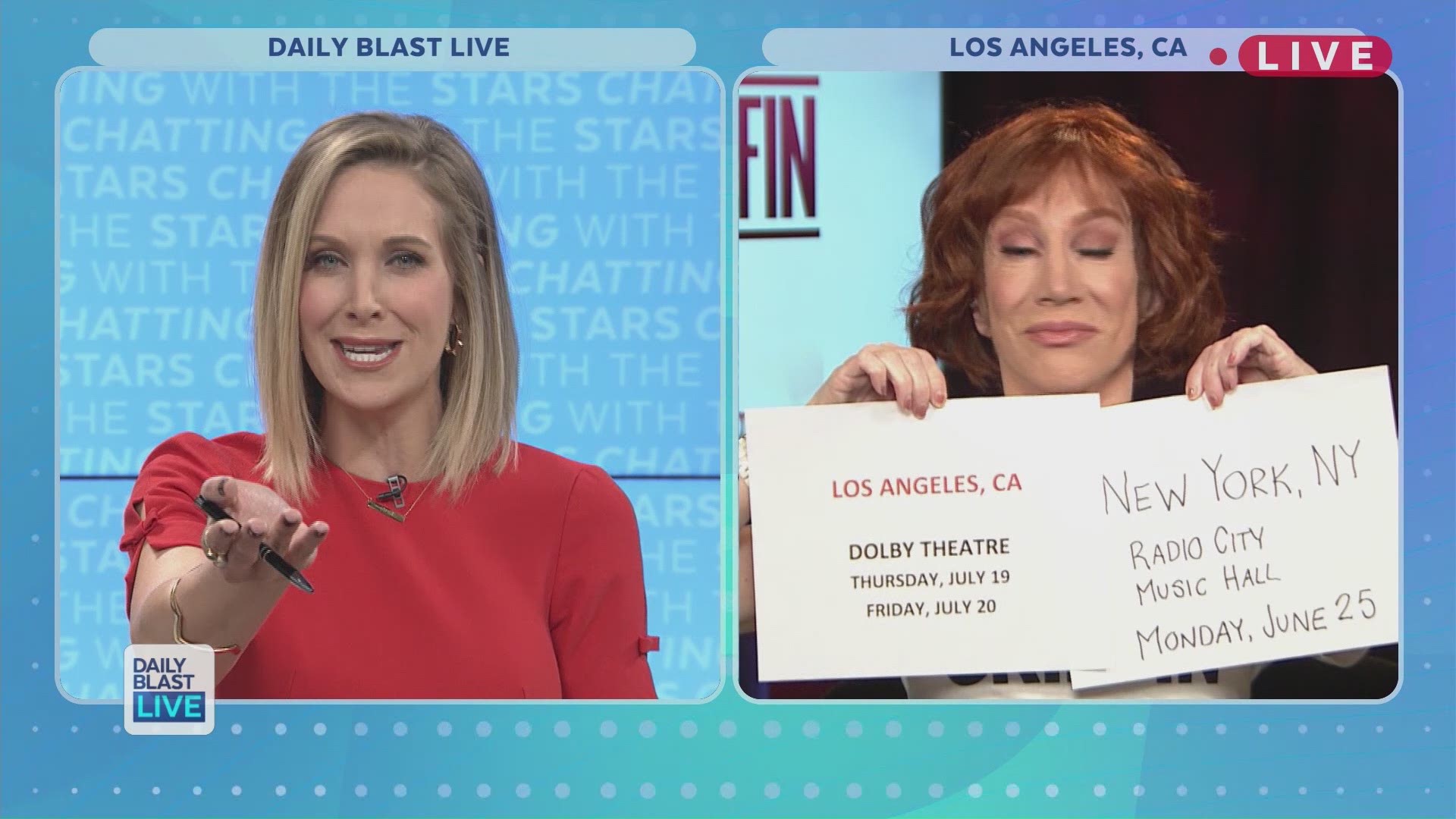 What has the infamous comedian been up to since facing off with the President? Daily Blast LIVE co-host Sam Schacher got an exclusive interview with Kathy Griffin and did not hold back on her controversy. From her former BFF Andy Cohen to her federal inve