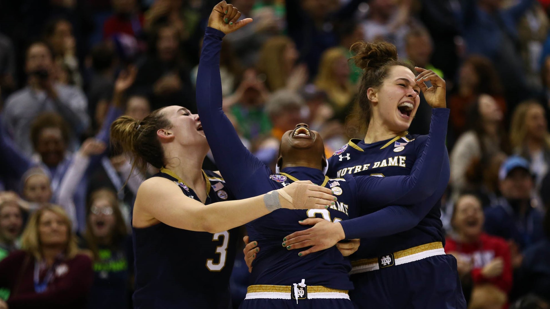 Notre Dame wins championship with last-second three-pointer | king5.com