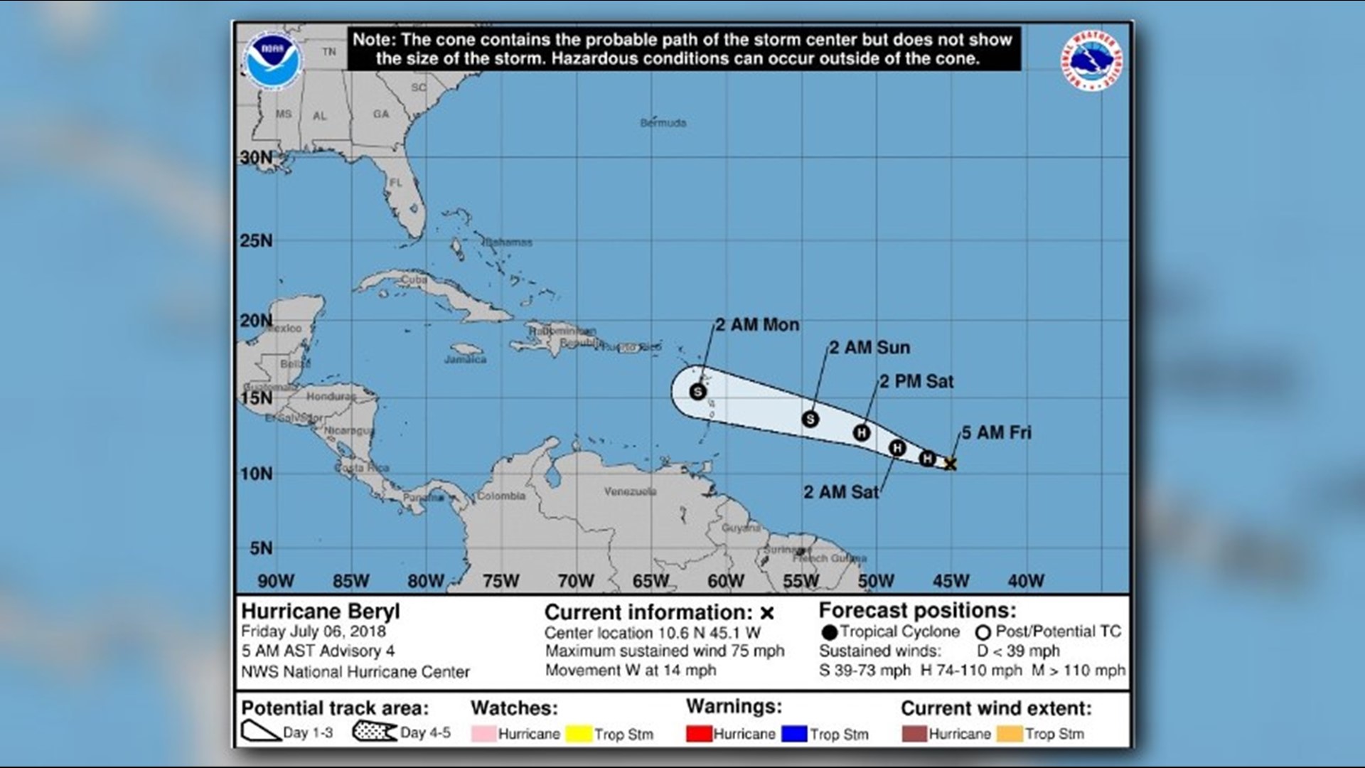 Puerto Rico Braces For Heavy Wind, Rain As Hurricane Beryl Approaches 