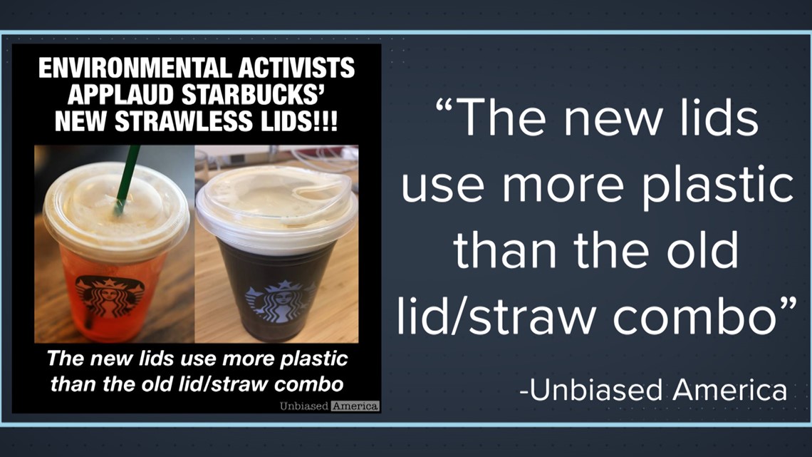 Verify: Is Starbucks actually using more plastic to get rid of straws?