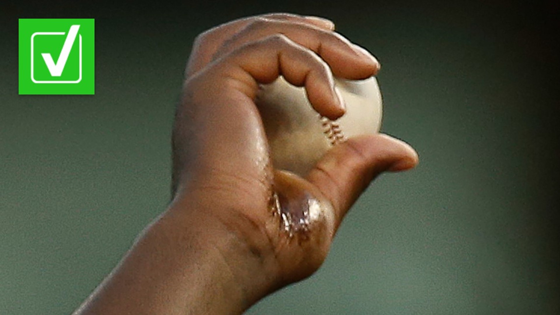 Pitchers aren’t allowed to put any foreign substance directly on the baseball and rosin is the only substance they can put on their hand.